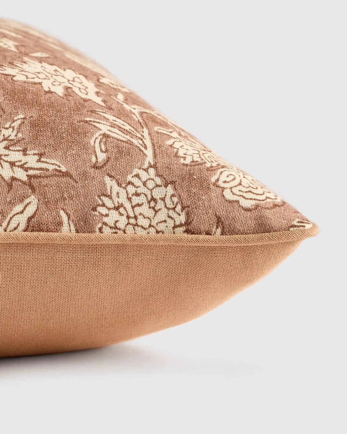 Linen Cotton Botanical Pillow Cover