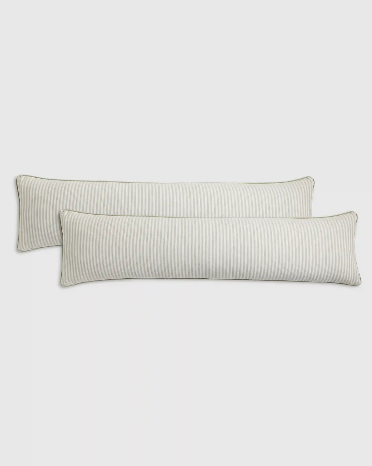 Piped Linen Stripe Pillow Cover (Set of 2)