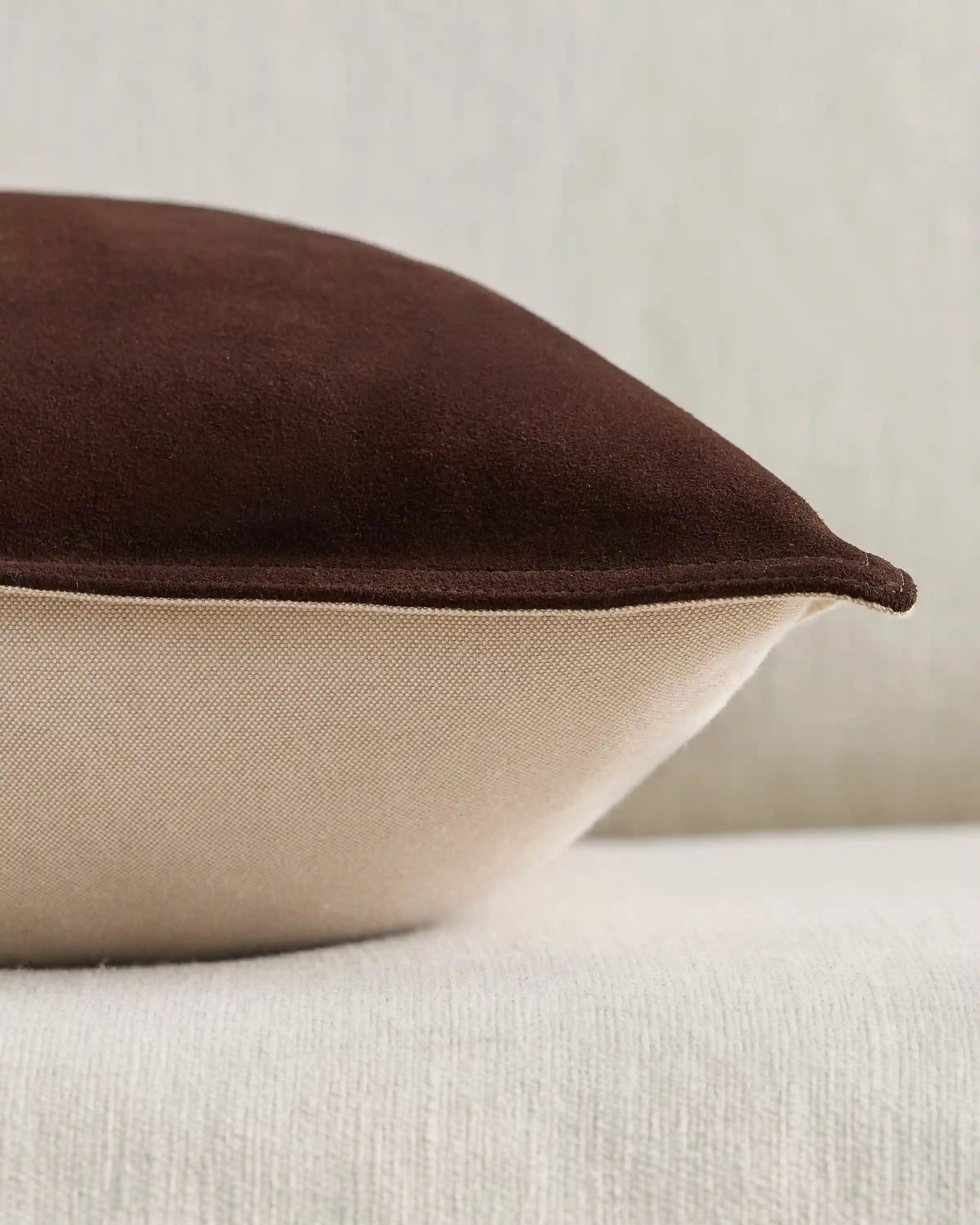 Pieced Suede Pillow Cover (Set of 2)