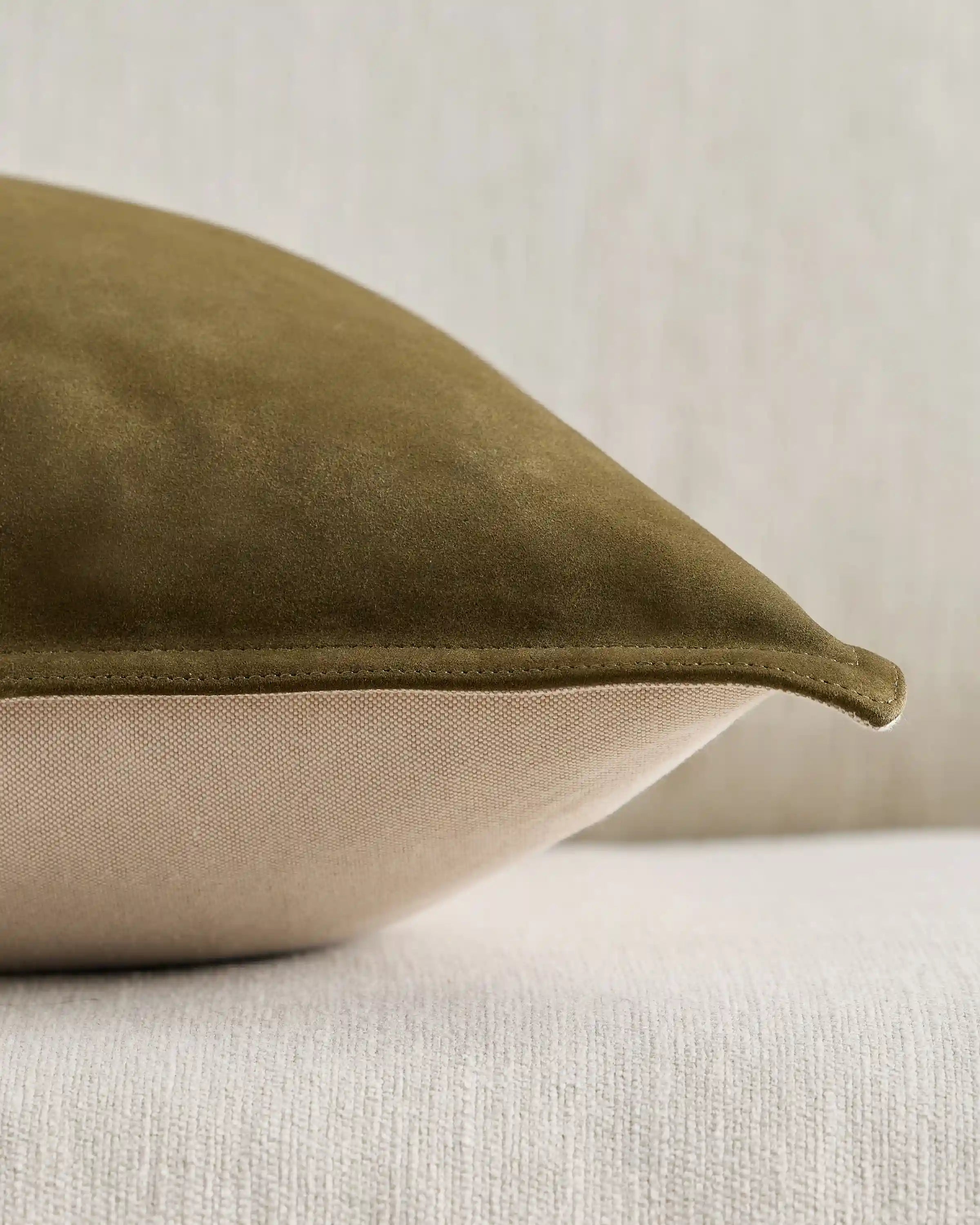 Pieced Suede Pillow Cover (Set of 2)