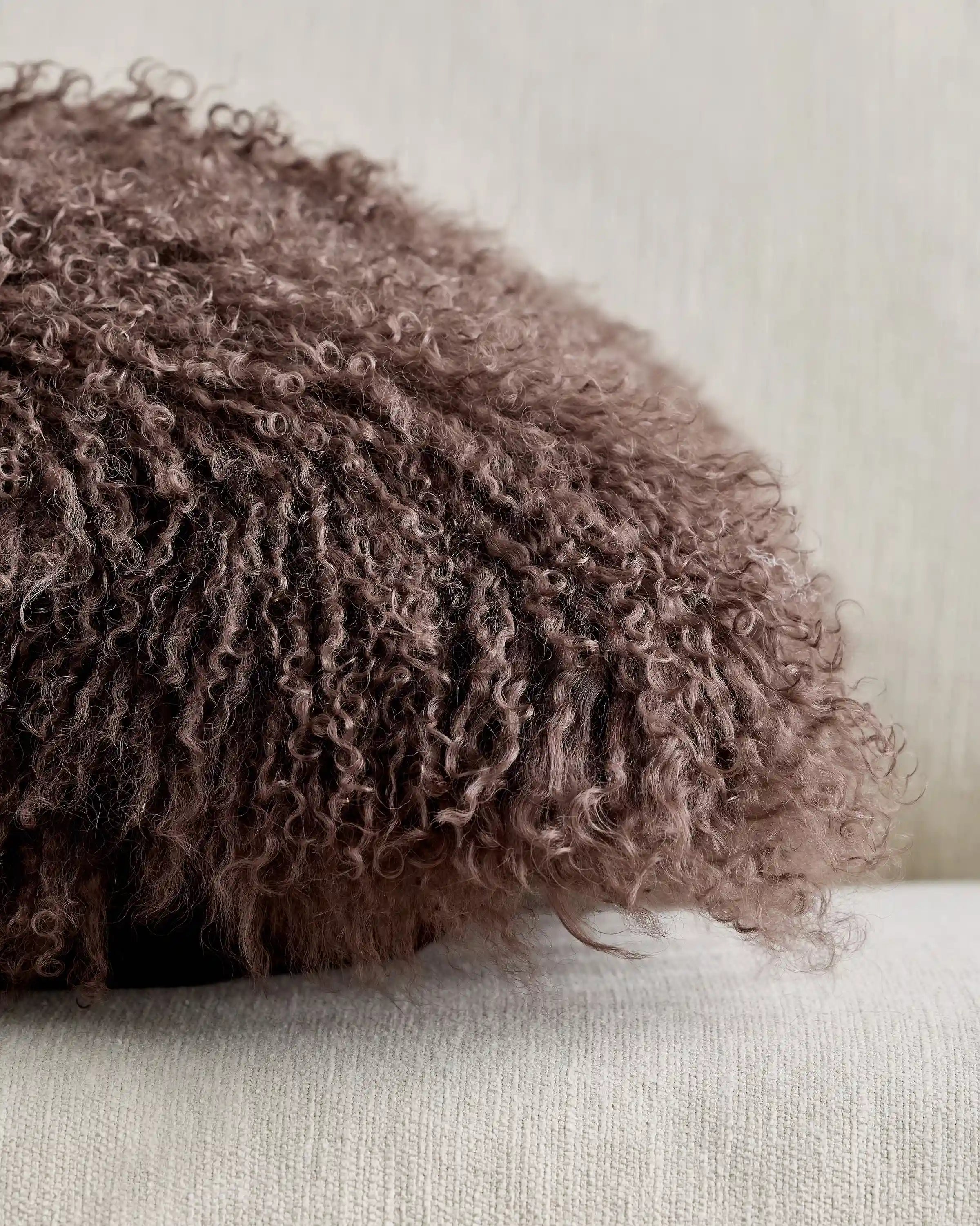 Luxe Mongolian Lamb Pillow Cover (Set of 2)