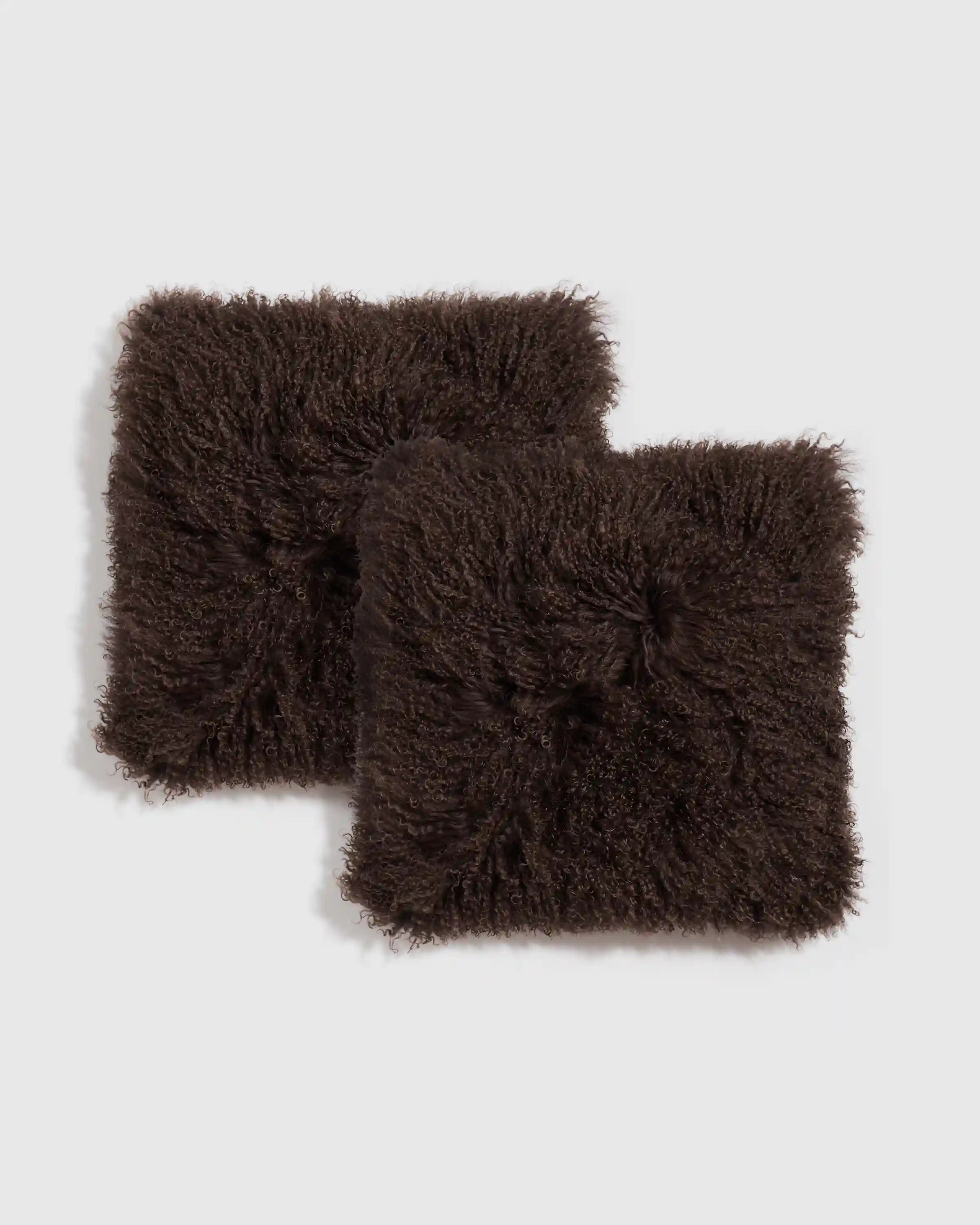 Luxe Mongolian Lamb Pillow Cover (Set of 2)