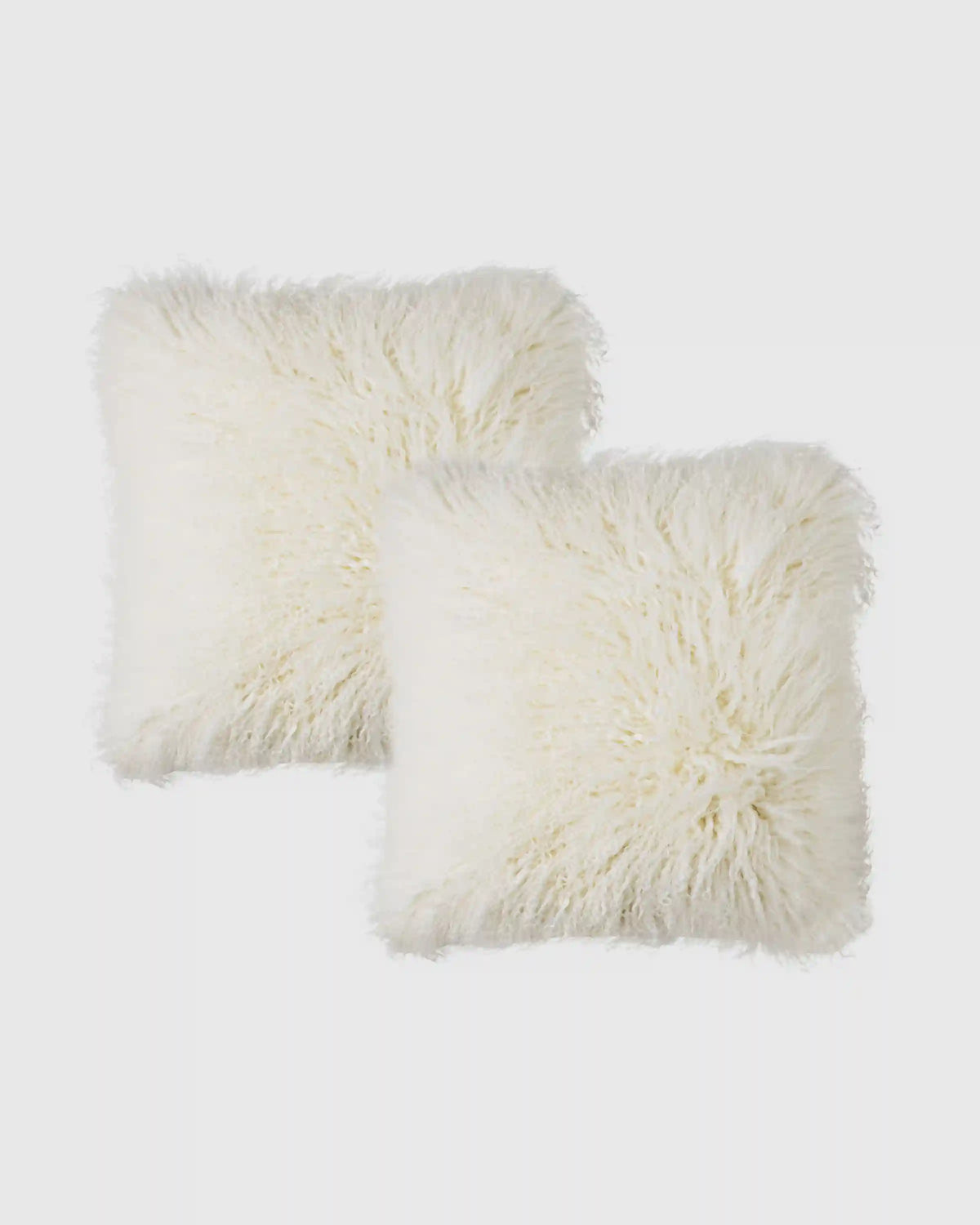 Luxe Mongolian Lamb Pillow Cover (Set of 2)