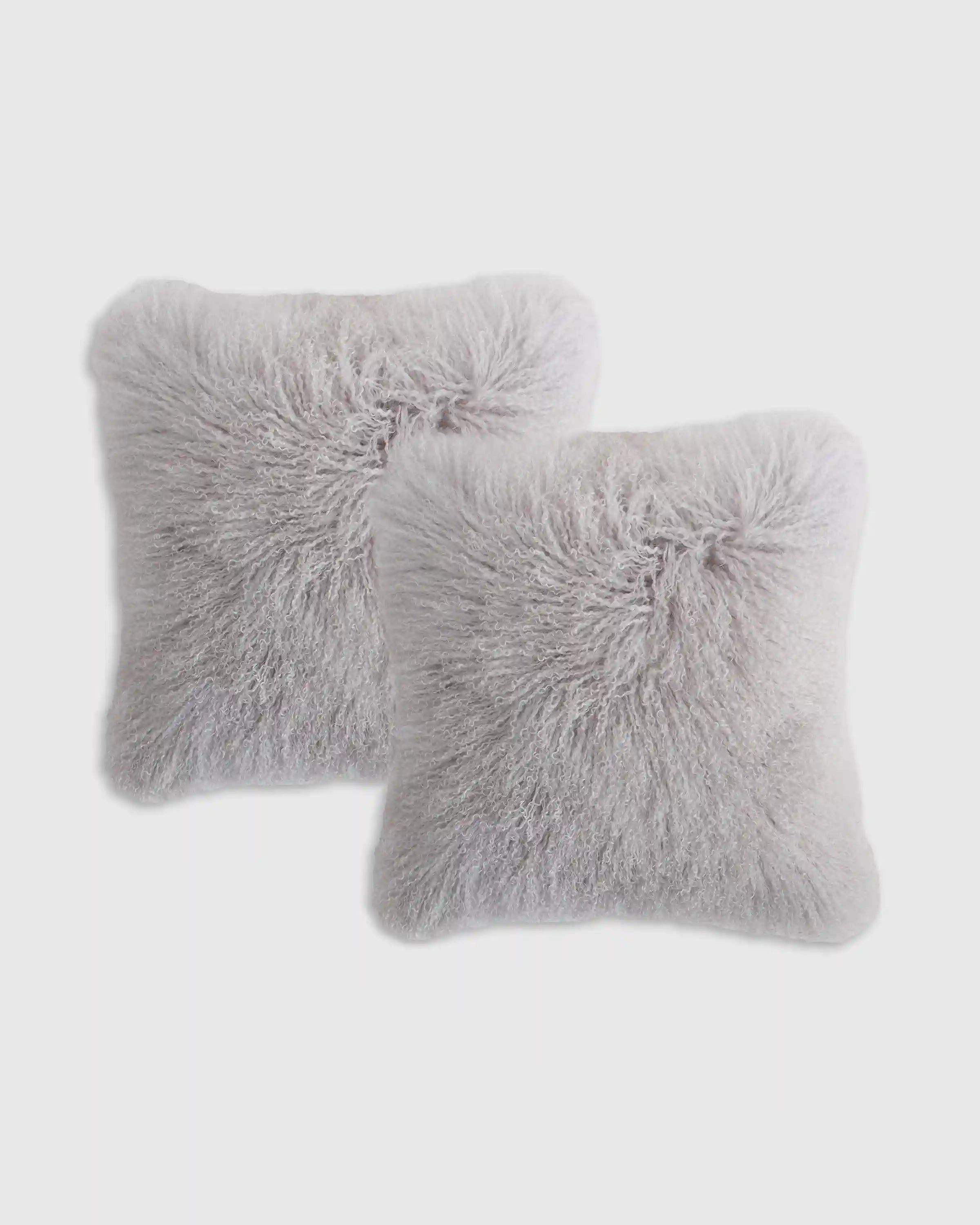Luxe Mongolian Lamb Pillow Cover (Set of 2)