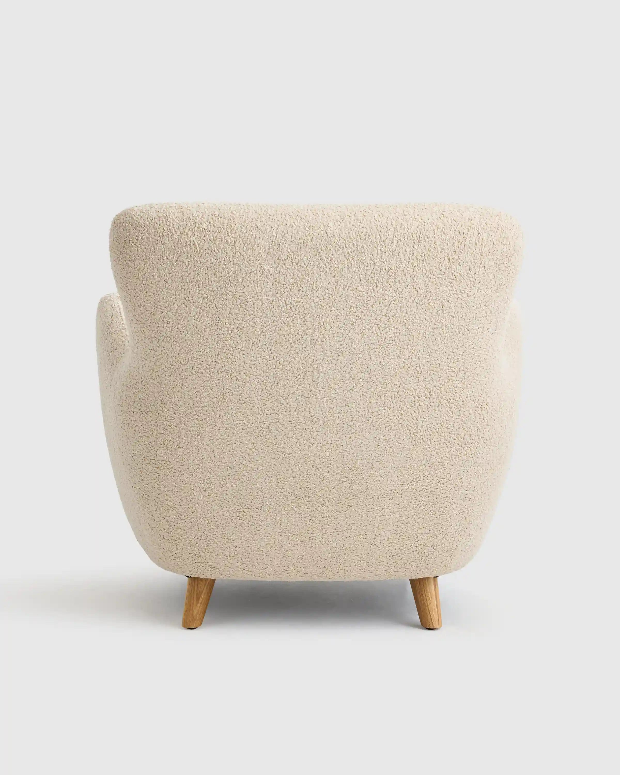 Teddy Boucle Petite Wingback Accent Chair