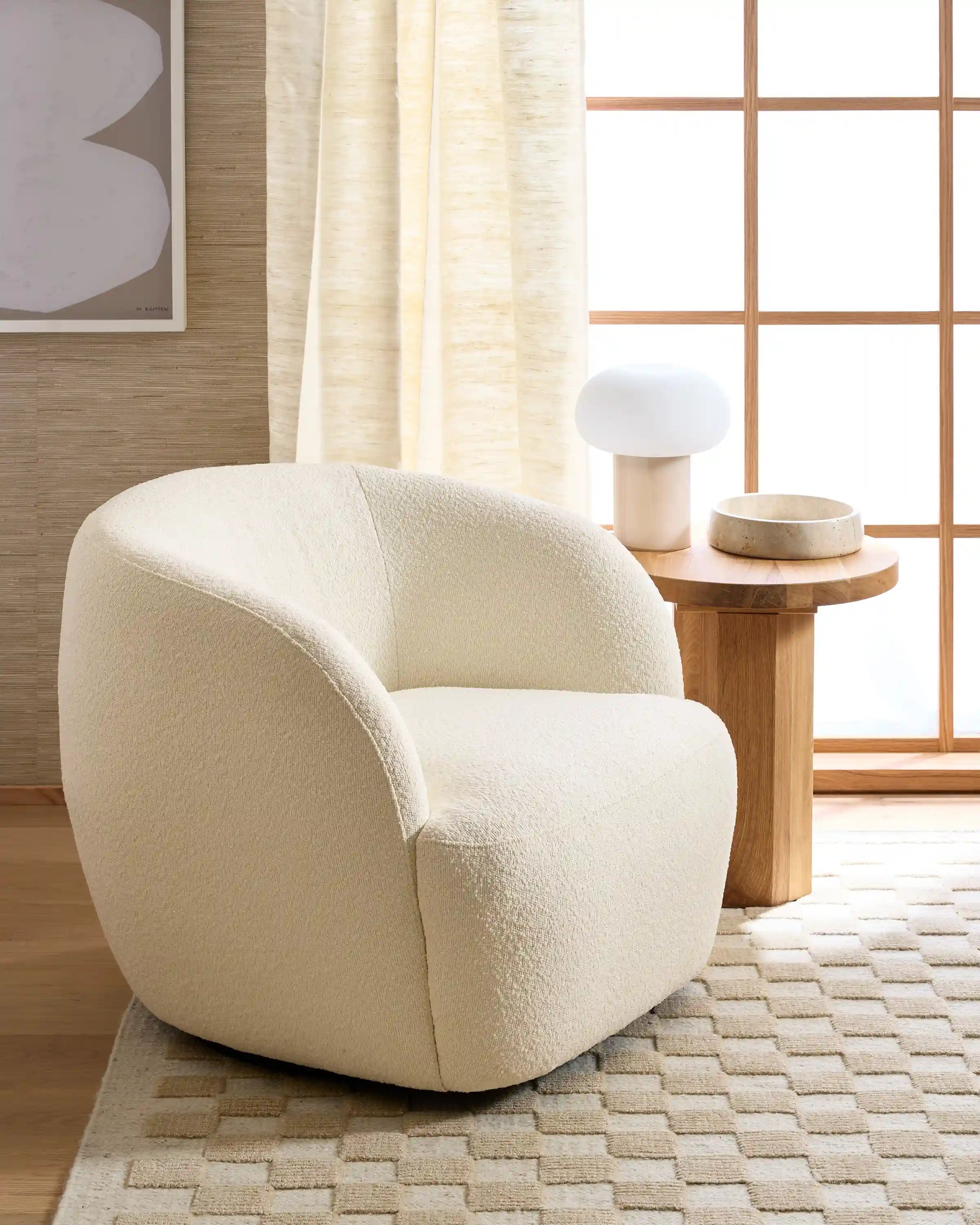 Performance Boucle Swivel Chair
