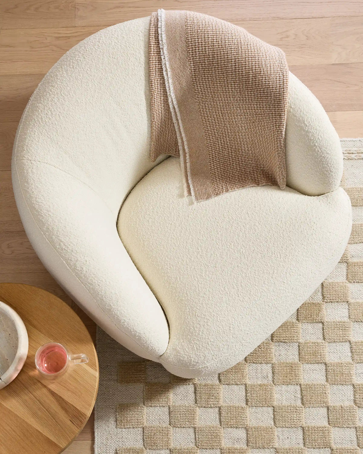 Performance Boucle Swivel Chair
