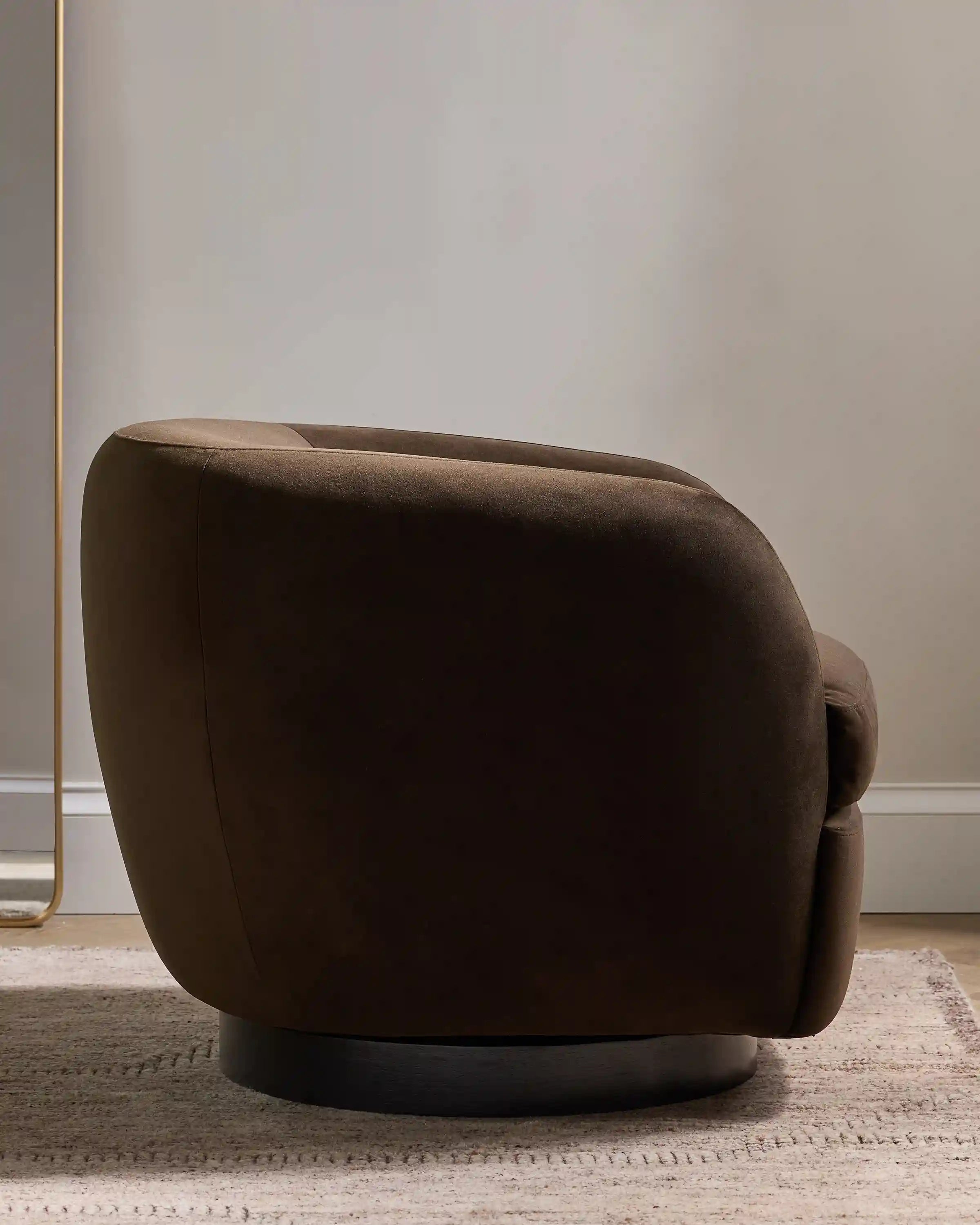 Performance Velvet Swivel Chair