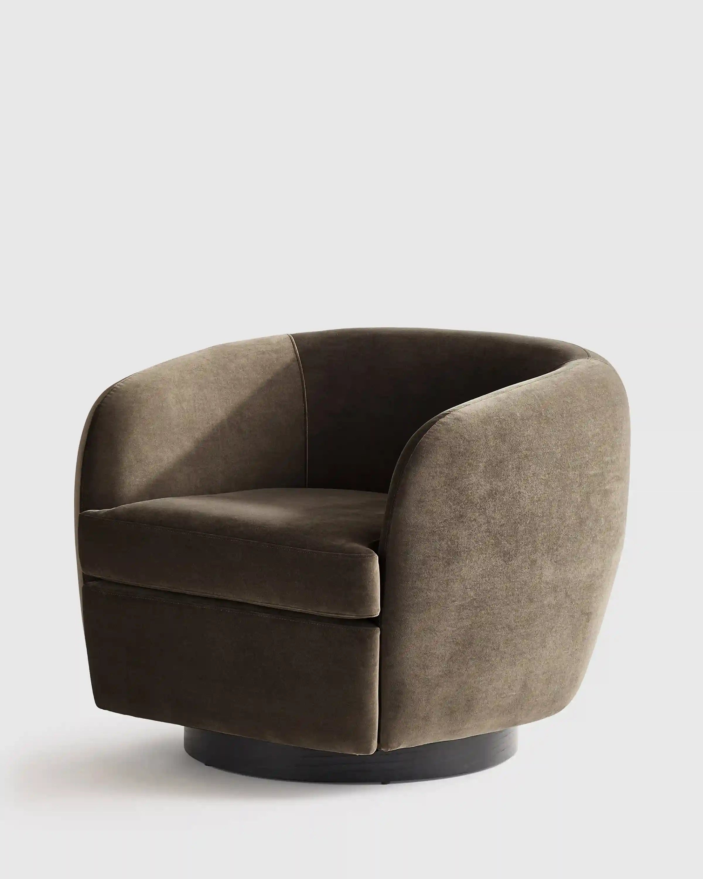 Performance Velvet Swivel Chair
