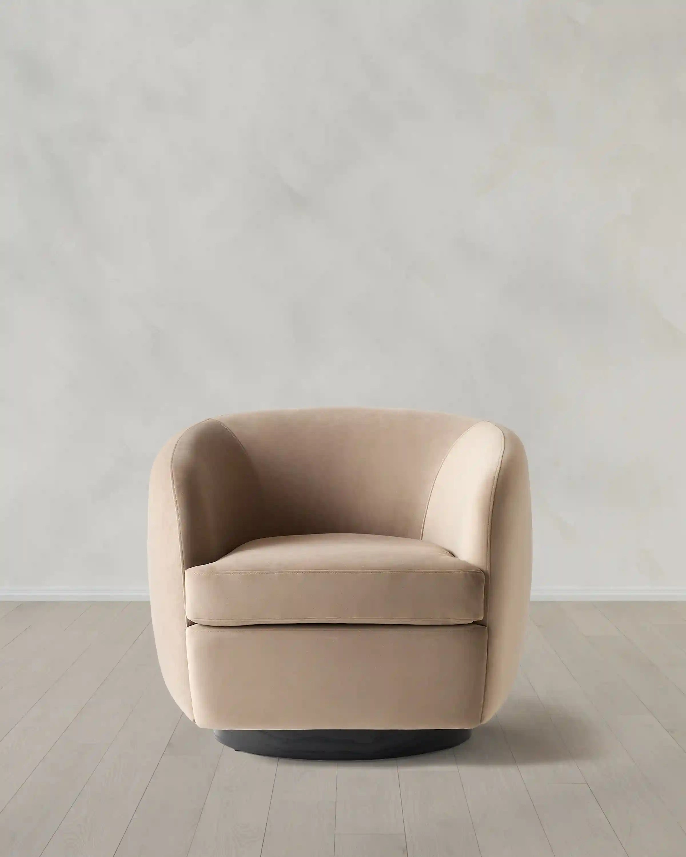Performance Velvet Swivel Chair