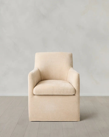Performance Chenille Curved Back Dining Chair