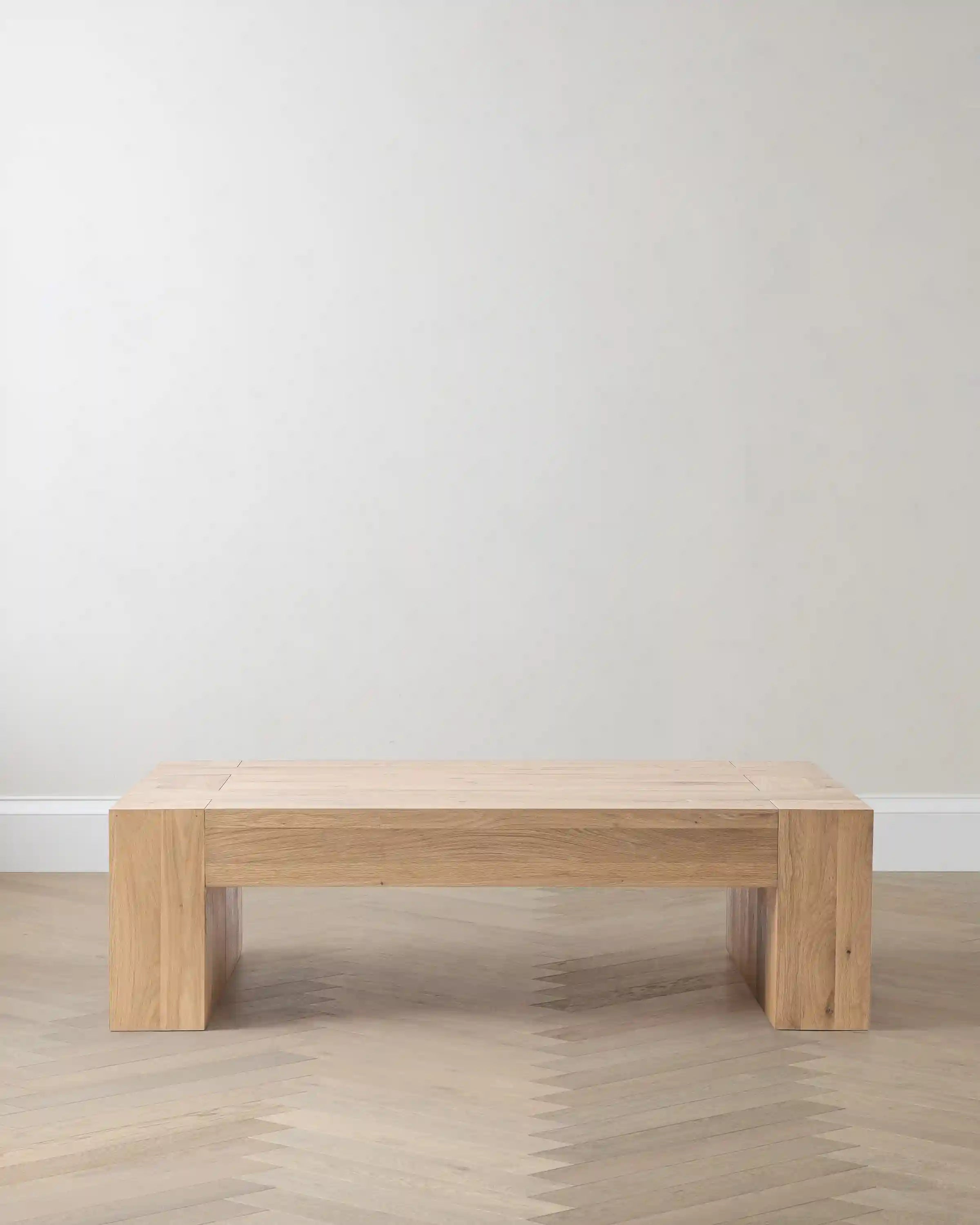 Reclaimed Oak Waterfall Coffee Table