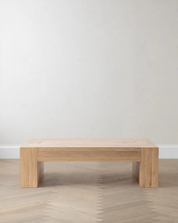 Reclaimed Oak Waterfall Coffee Table