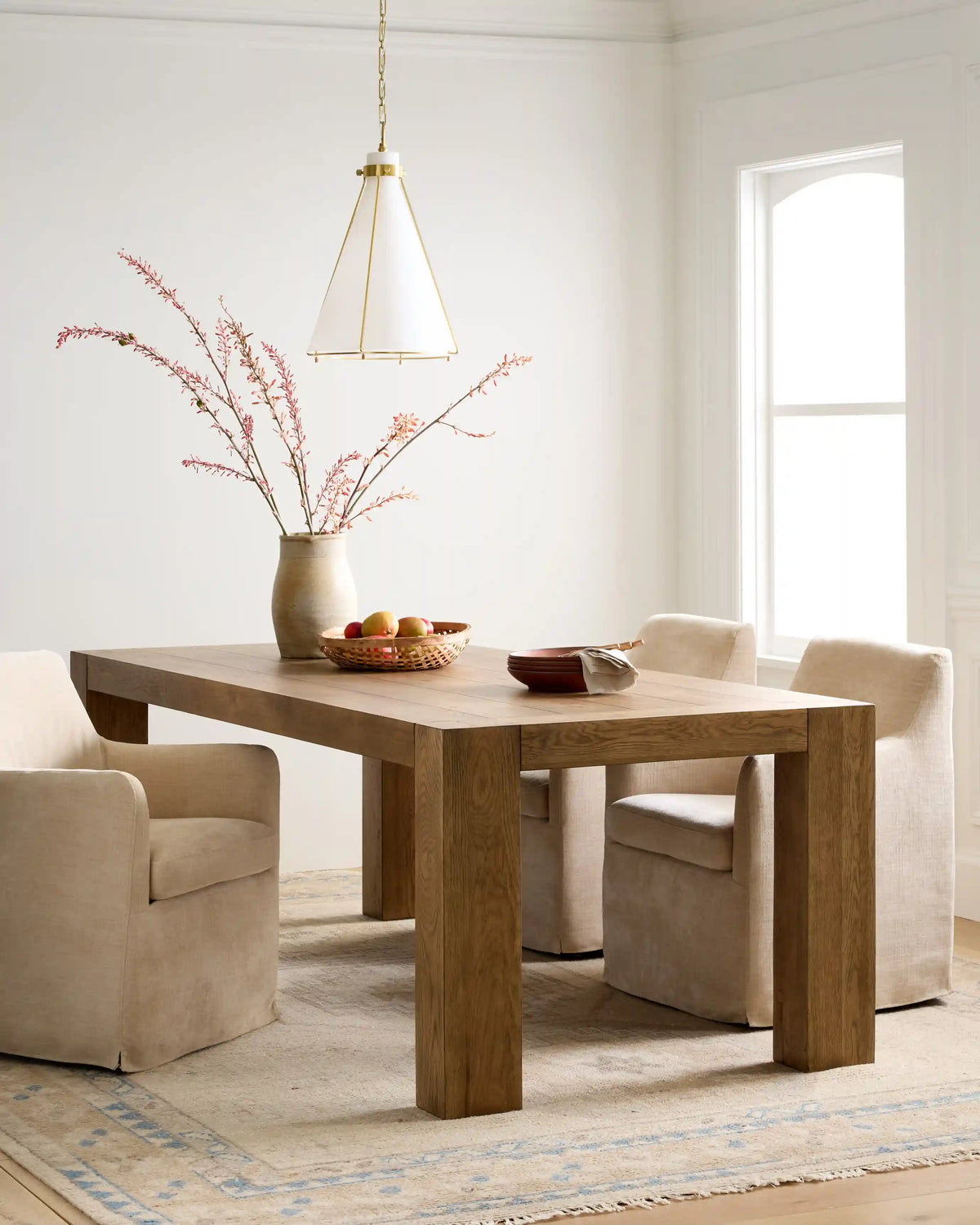 Reclaimed Oak Parsons Dining Table