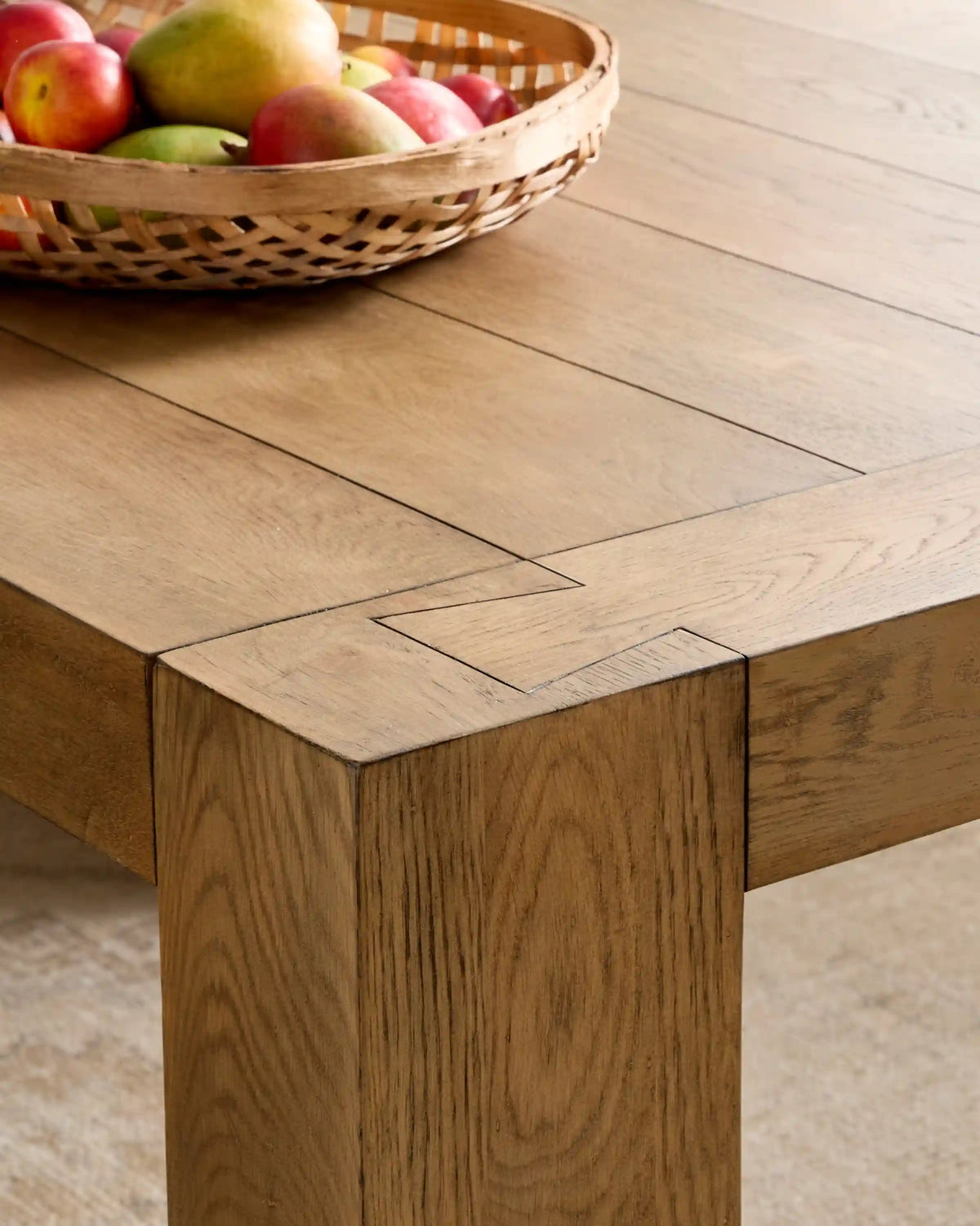 Reclaimed Oak Parsons Dining Table