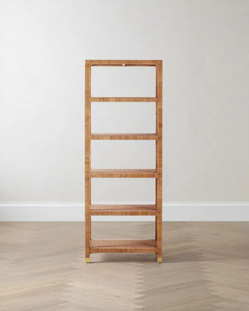 Handwoven Rattan Bookcase