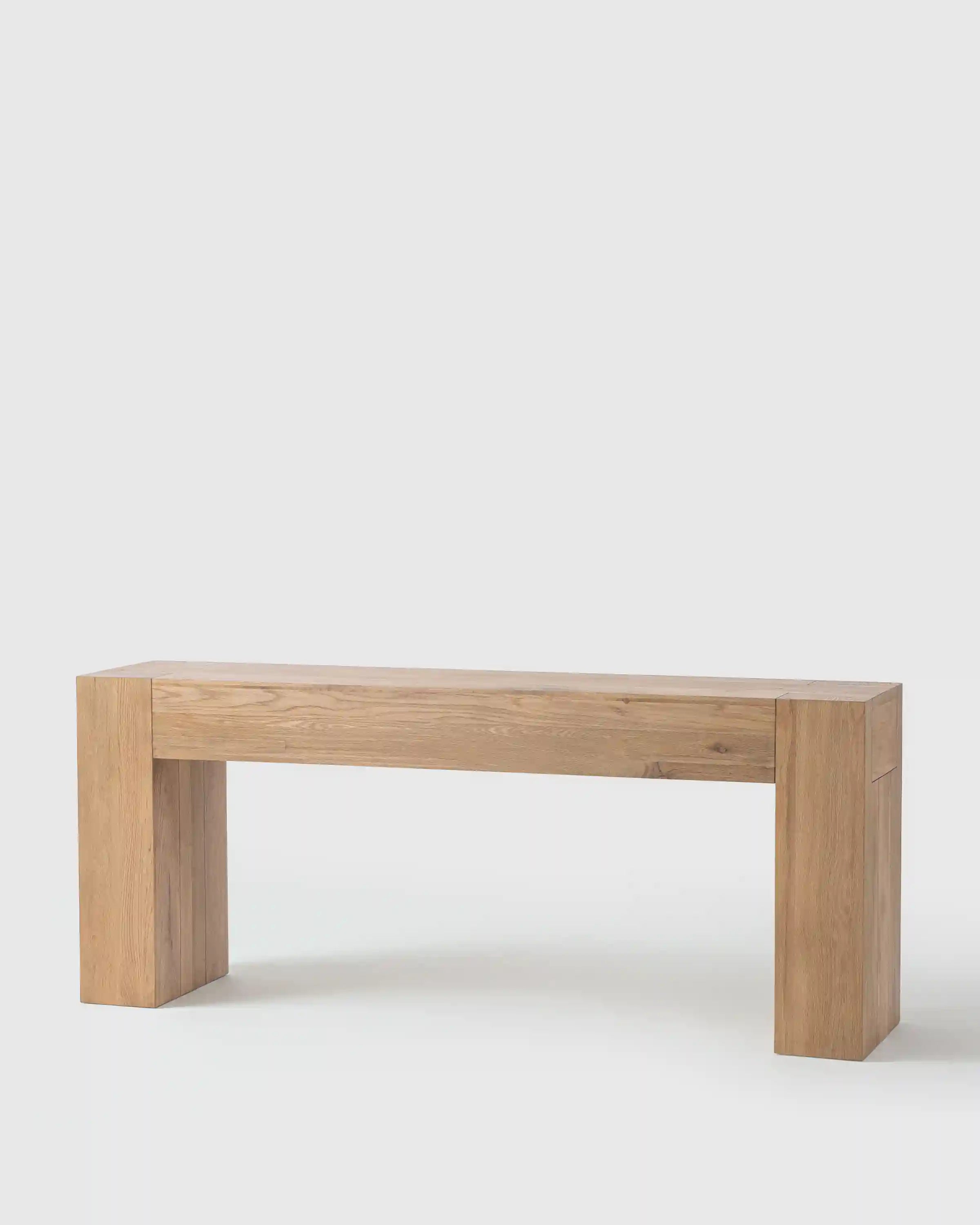 Reclaimed Oak Waterfall Console Table