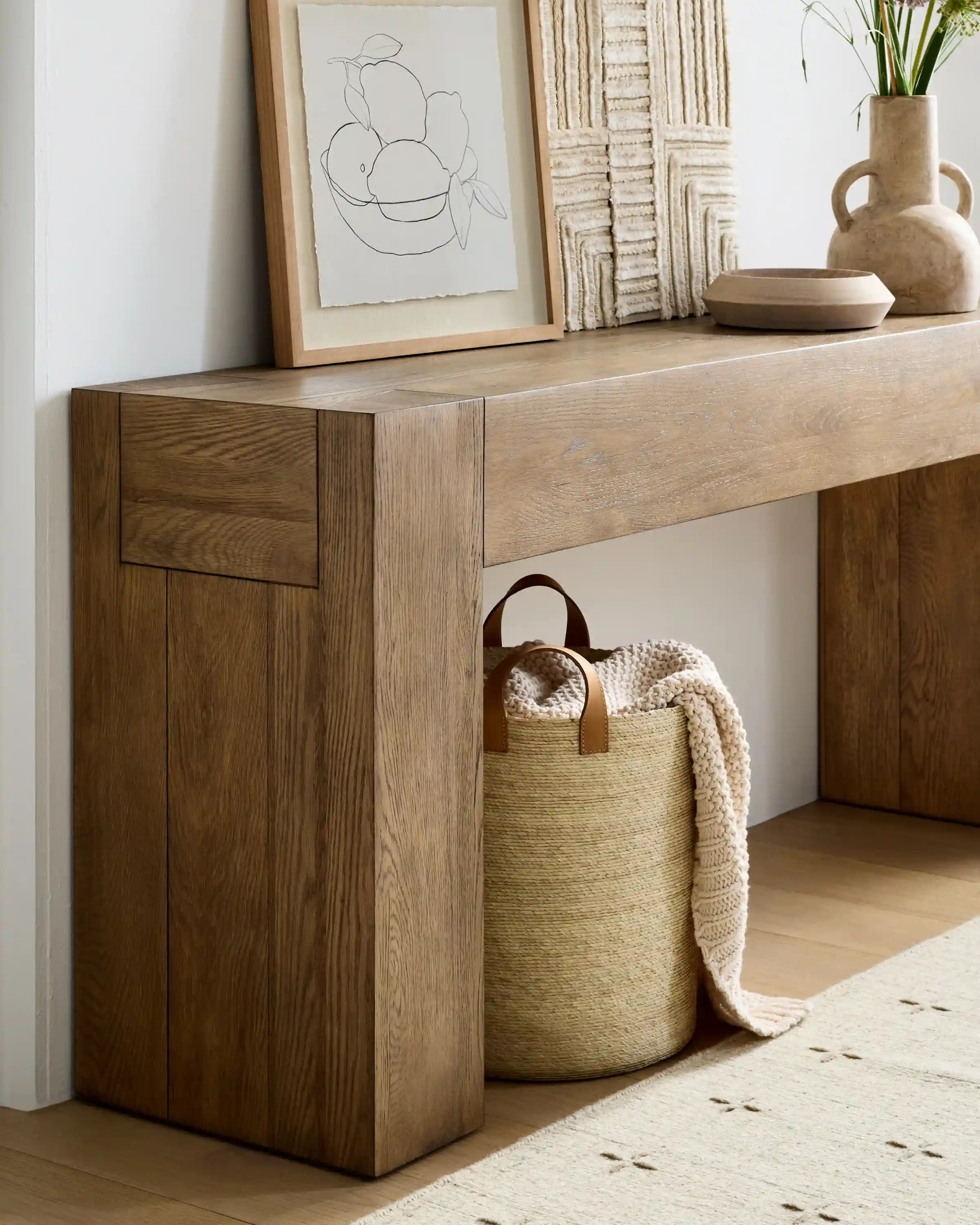 Handwoven Round Palm Baskets (Set of 3)