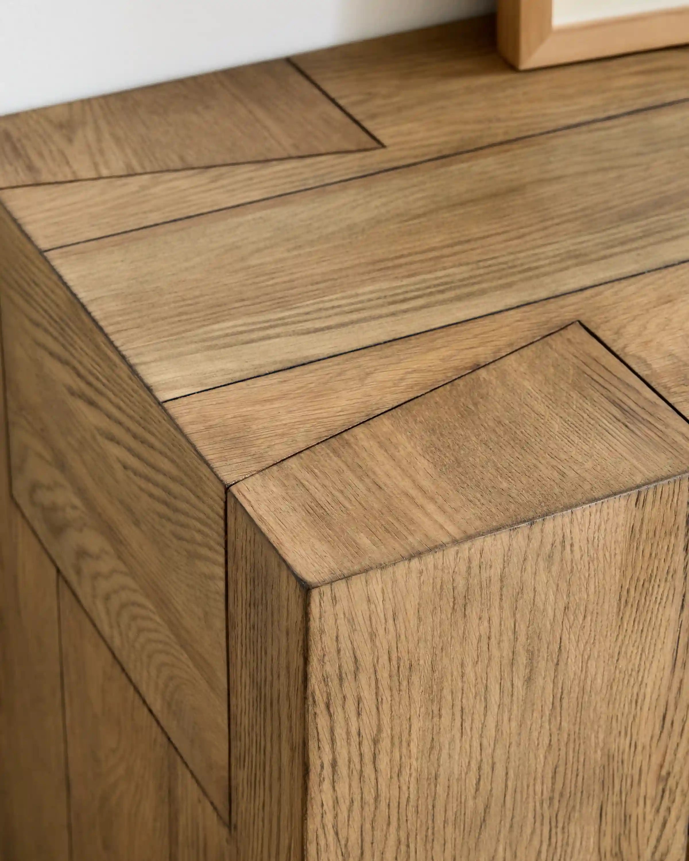 Reclaimed Oak Waterfall Console Table