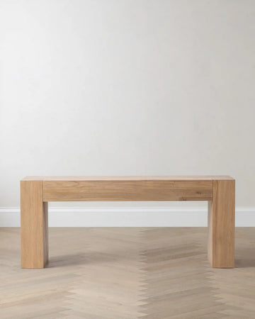 Reclaimed Oak Waterfall Console Table