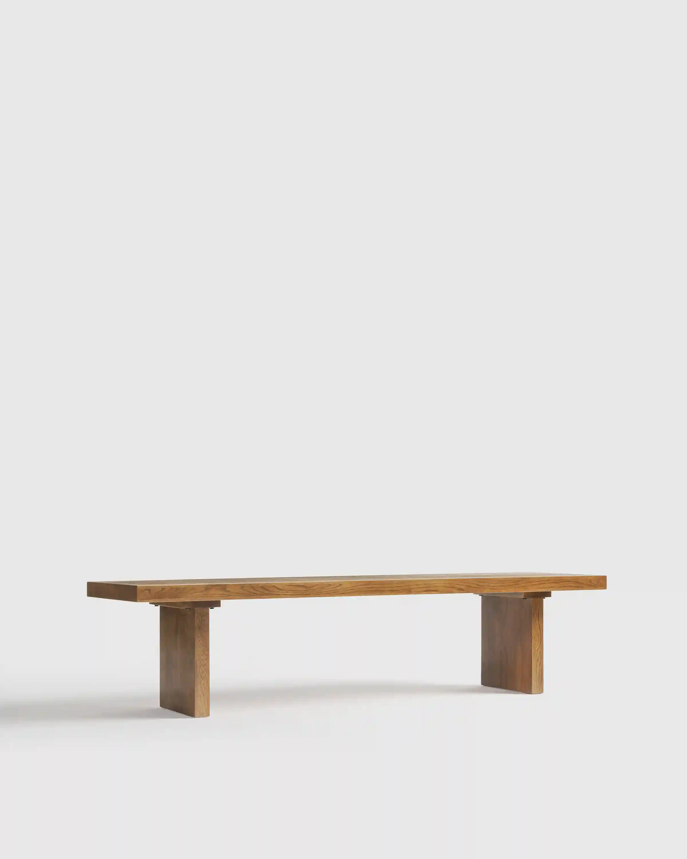 Solid Wood Plank Dining Bench