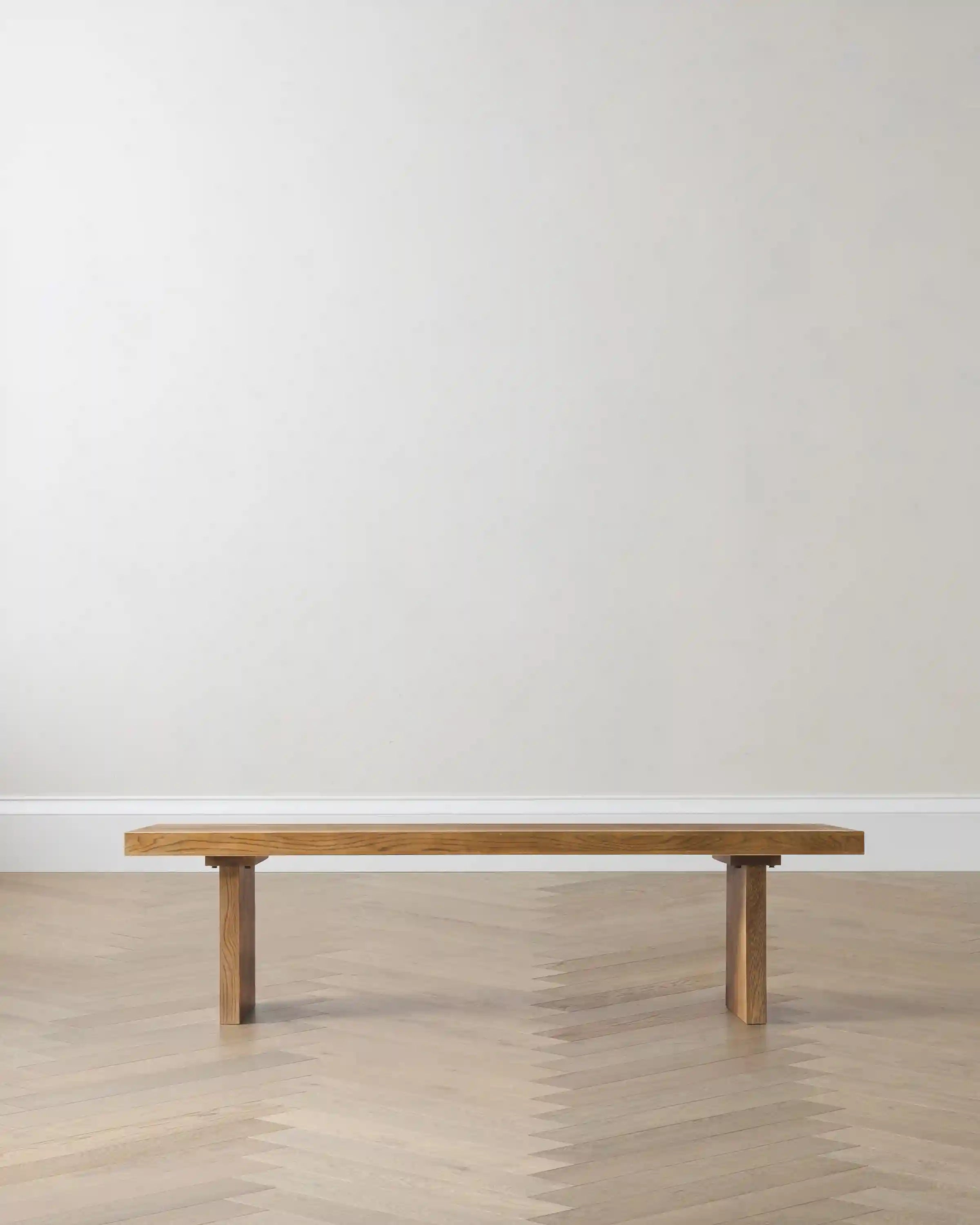 Solid Wood Plank Dining Bench