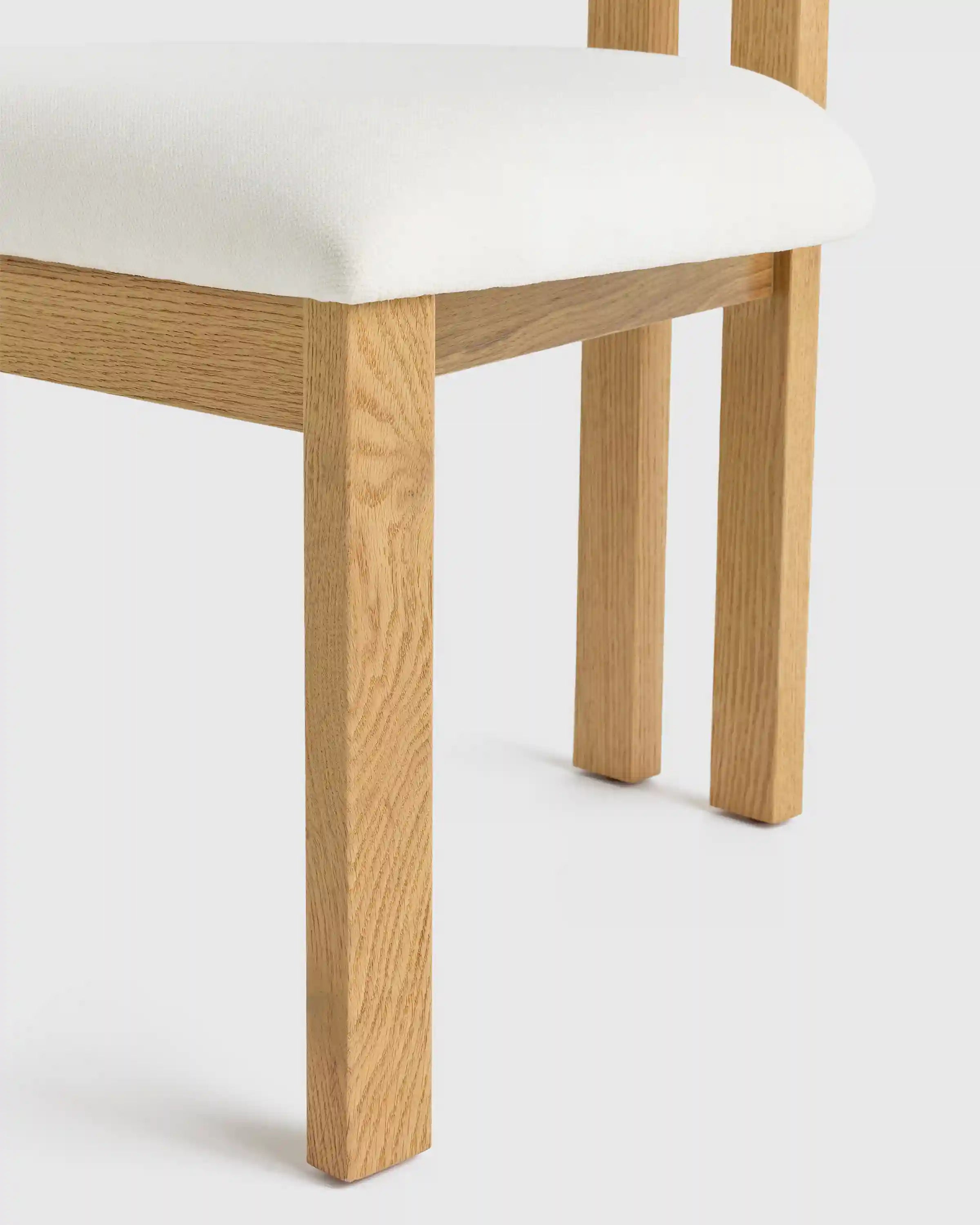Solid Wood and Performance Fabric Dining Chair (Set of 2)