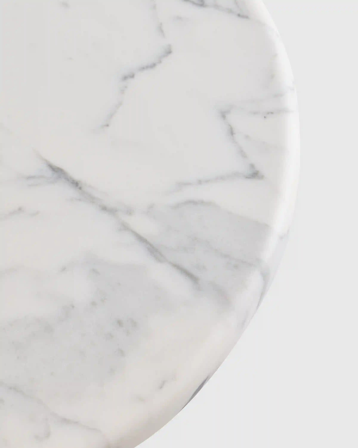 Italian Marble Pedestal End Table
