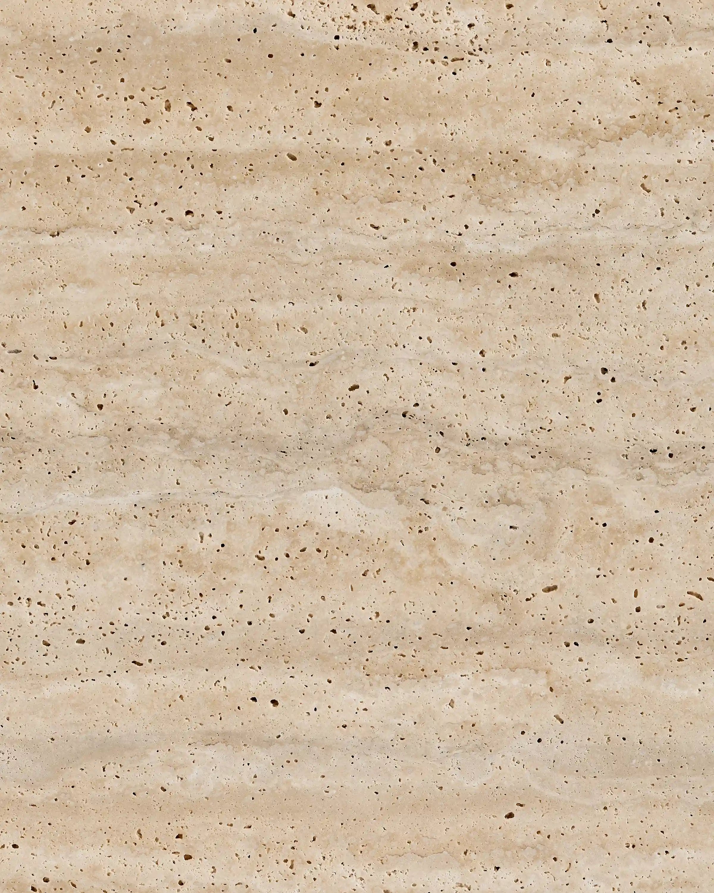 Travertine Plinth End Table