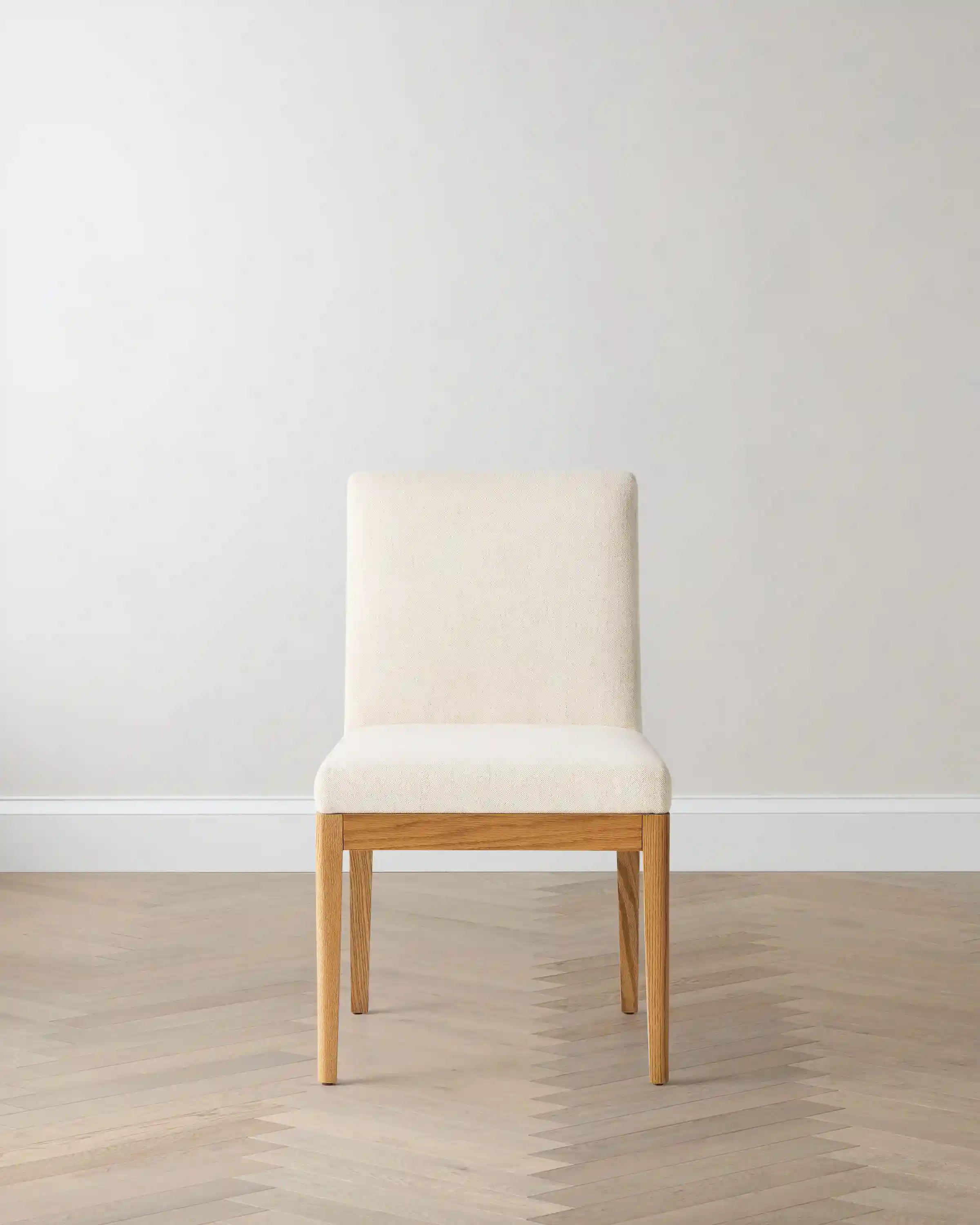 Performance Fabric Dining Chair with Solid Oak Legs (Set of 2)
