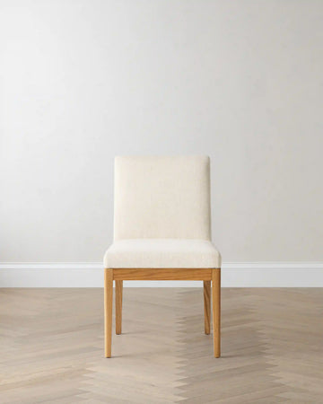 Performance Fabric Dining Chair with Solid Oak Legs (Set of 2)