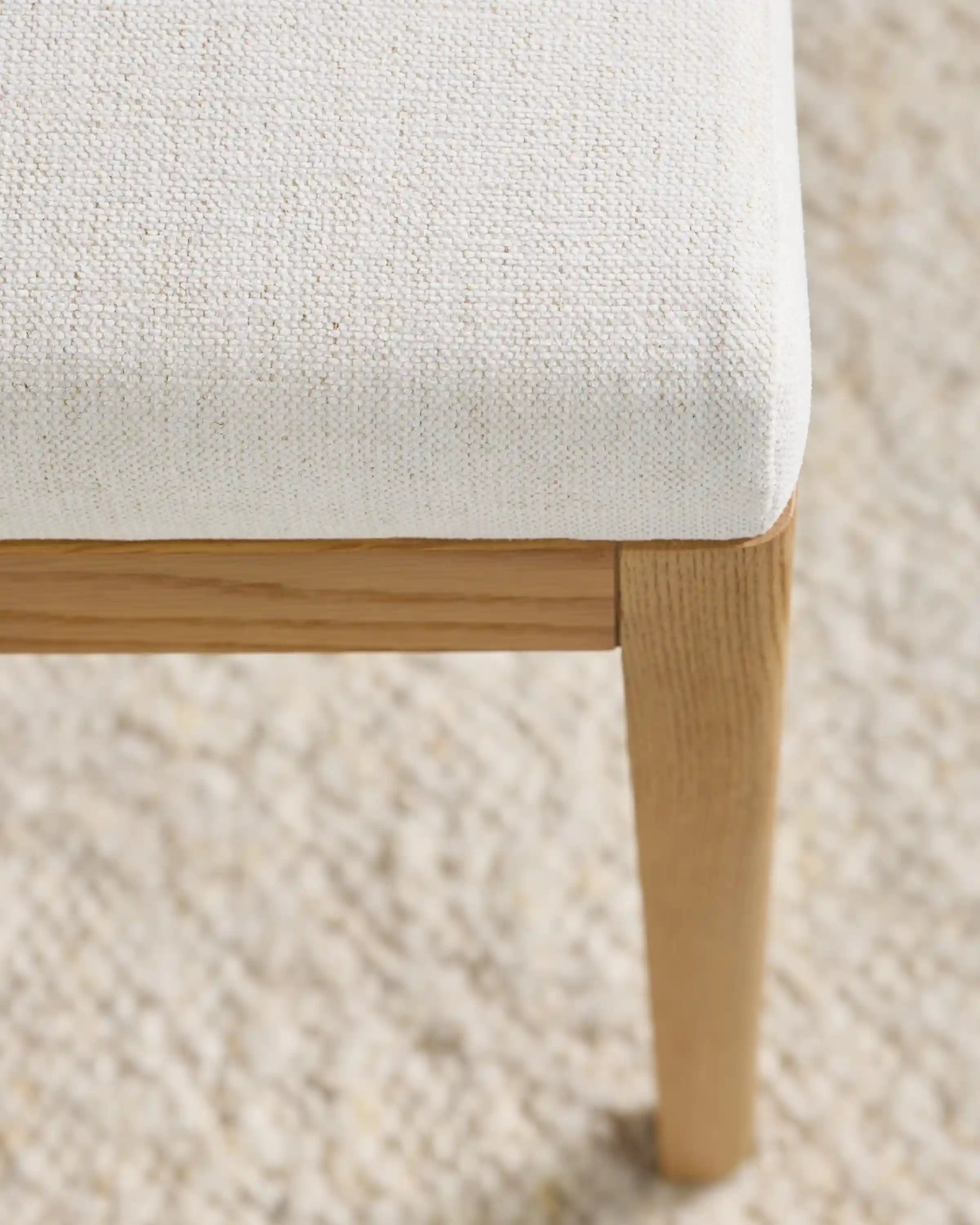 Performance Fabric Dining Chair with Solid Oak Legs (Set of 2)