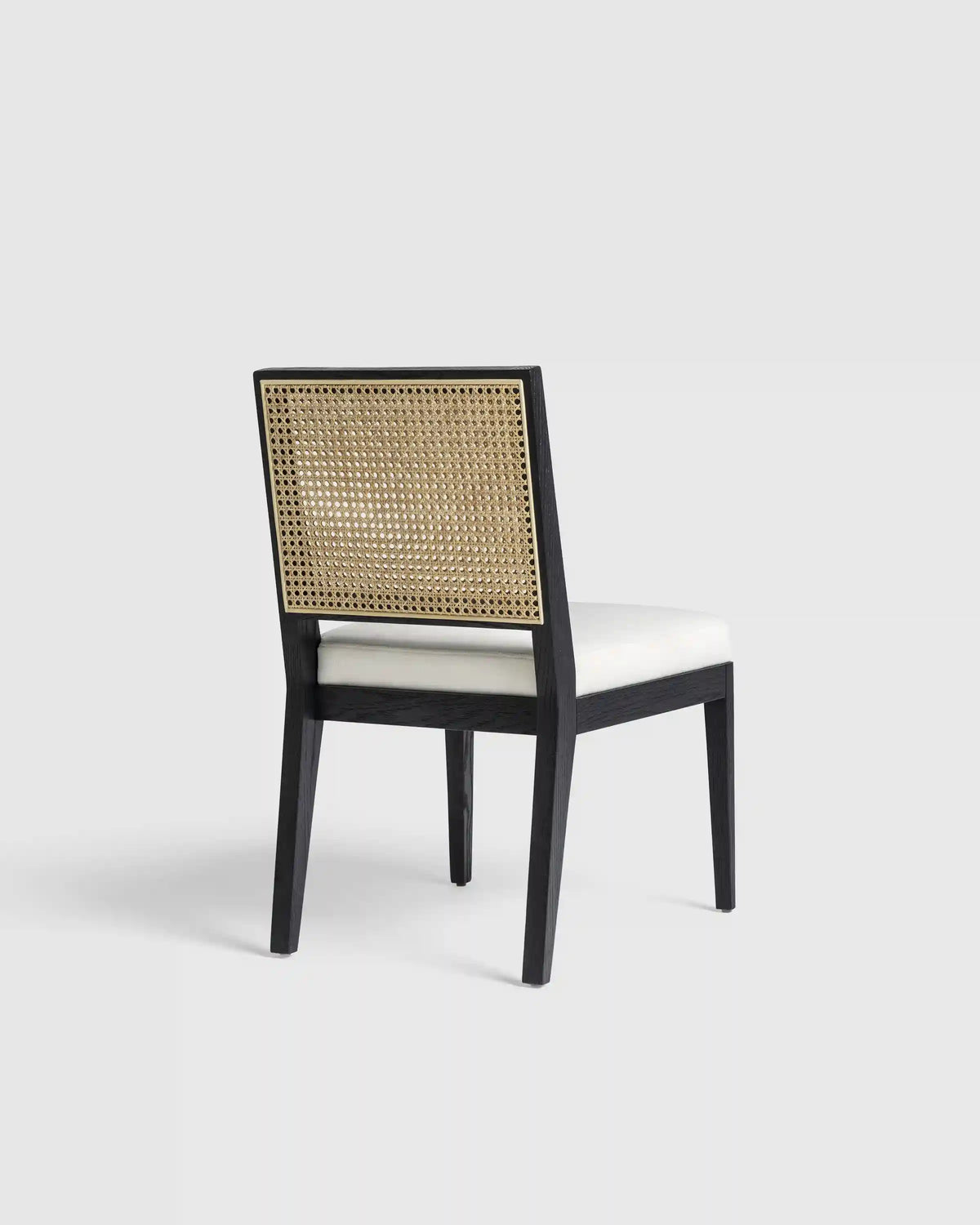 Solid Oak and Cane Dining Chair (Set of 2)