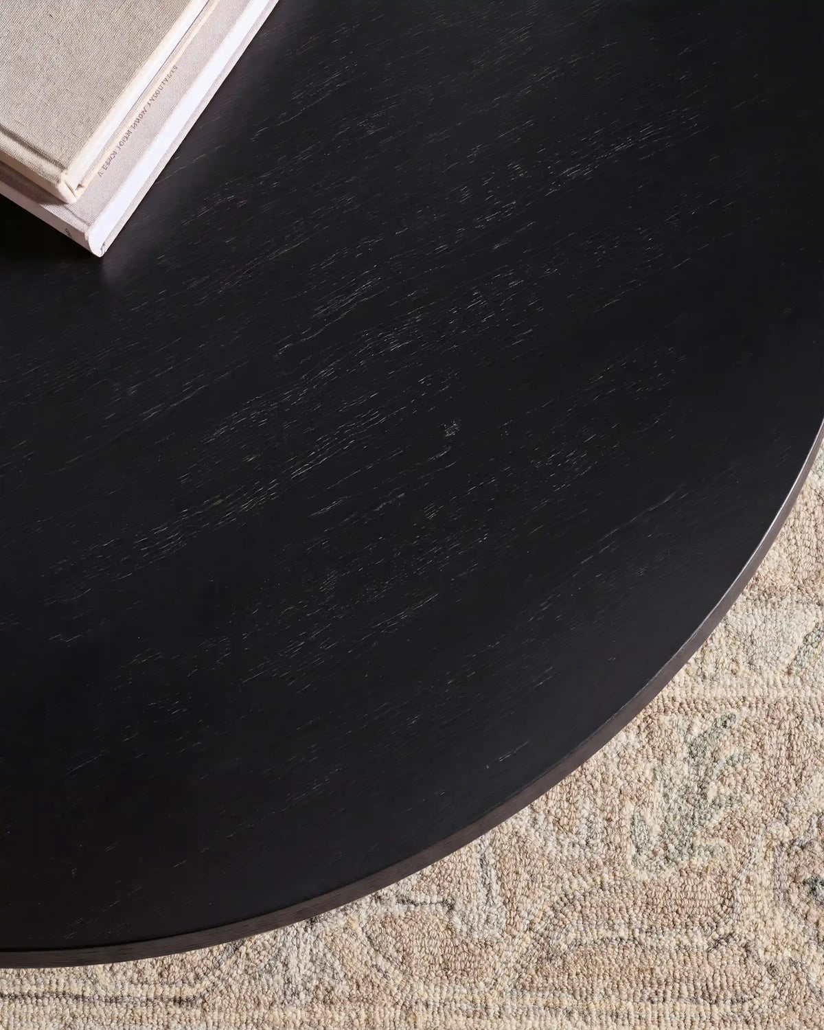 Oak Round Pedestal Coffee Table