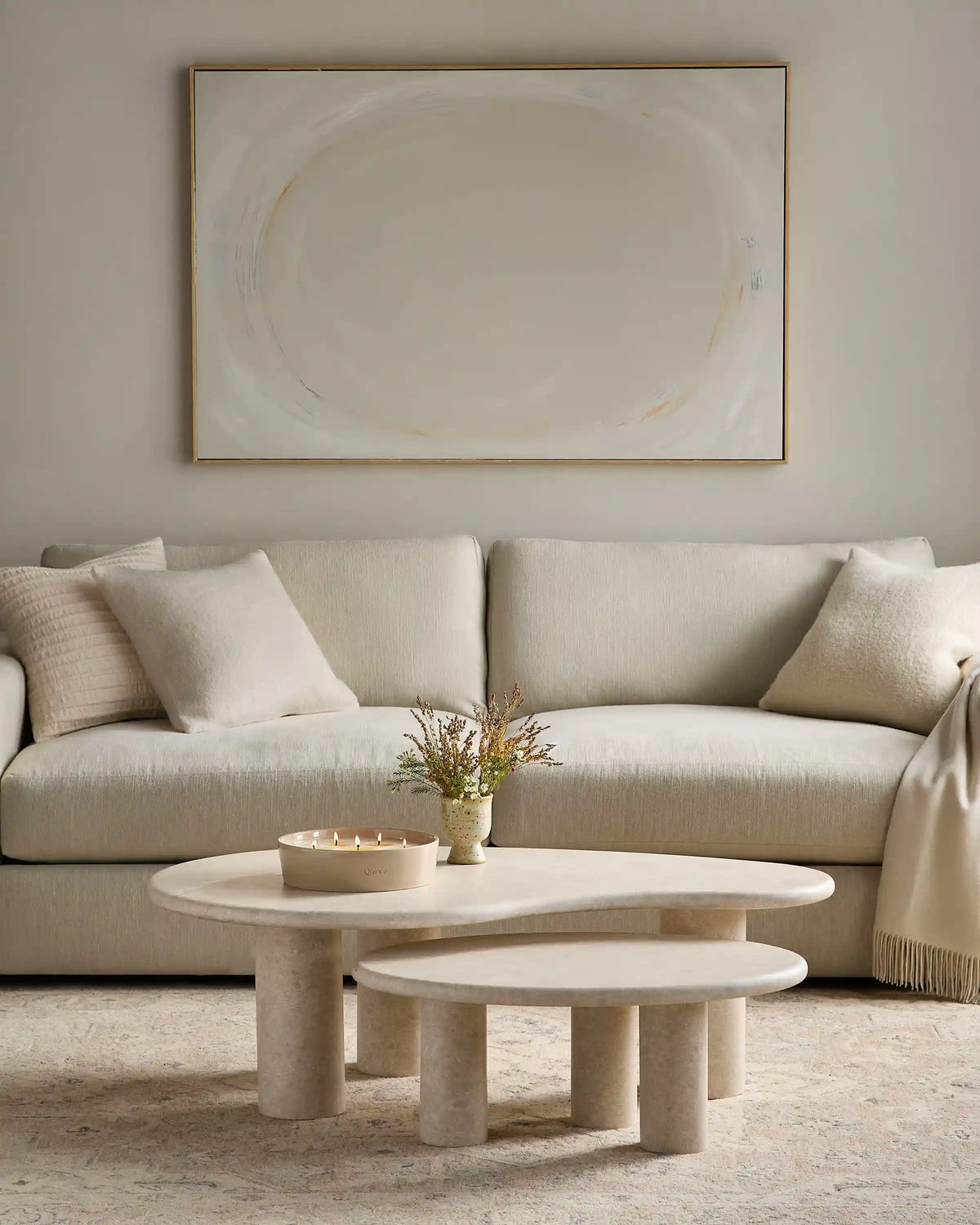 Marble Nesting Coffee Table Set