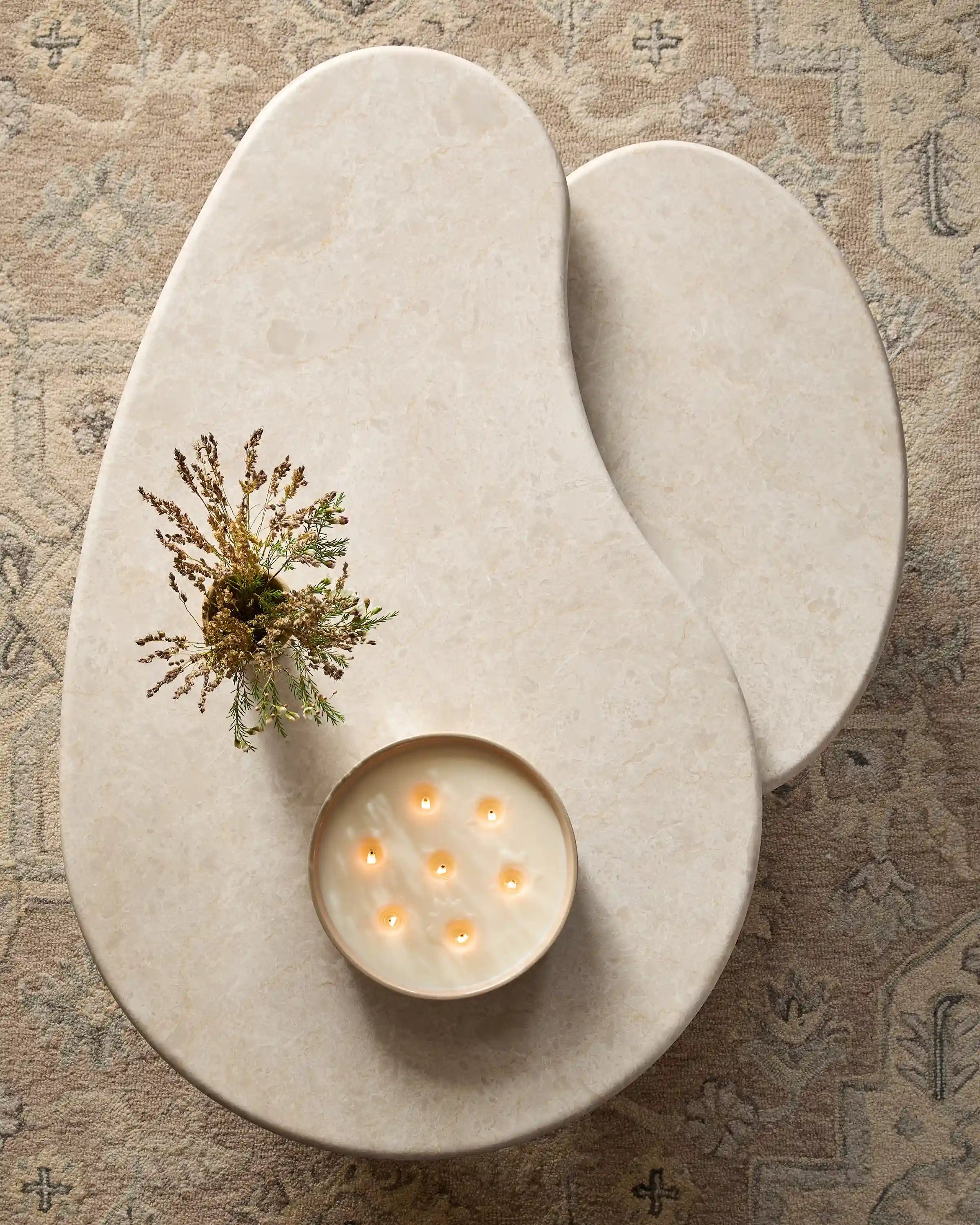 Marble Nesting Coffee Table Set