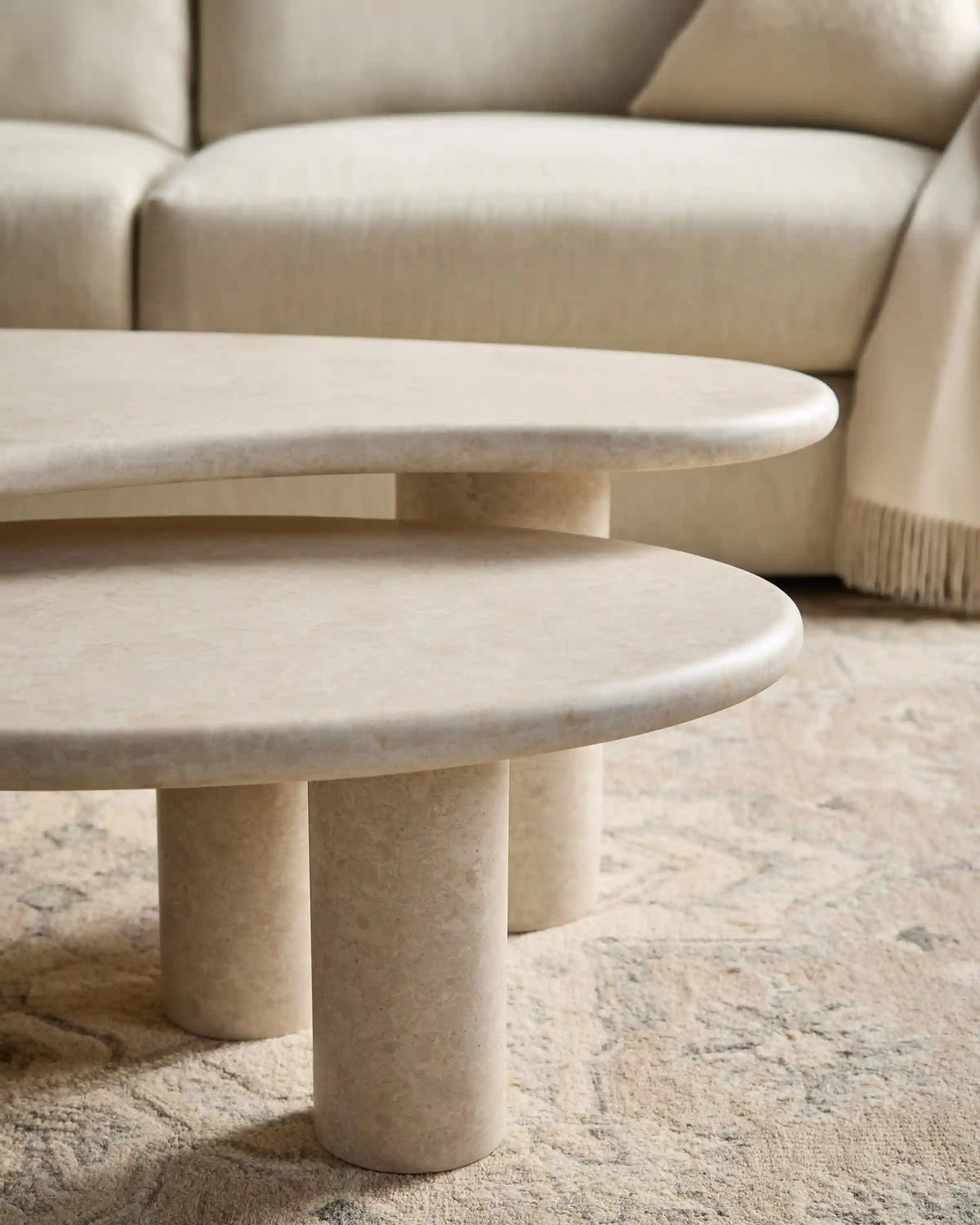 Marble Nesting Coffee Table Set