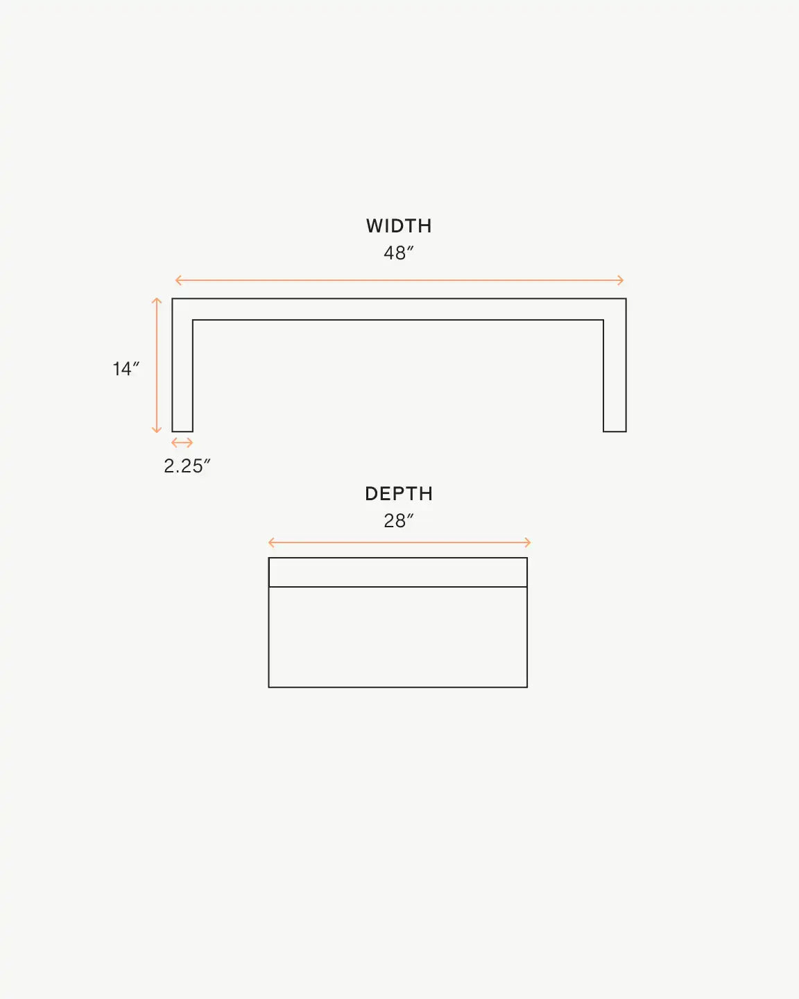 Concrete Waterfall Indoor/Outdoor Coffee Table