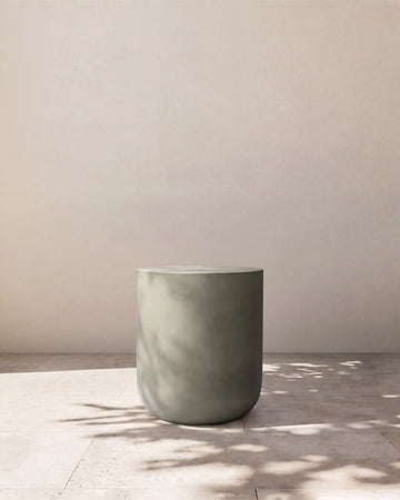 Concrete Drum Indoor/Outdoor Side Table