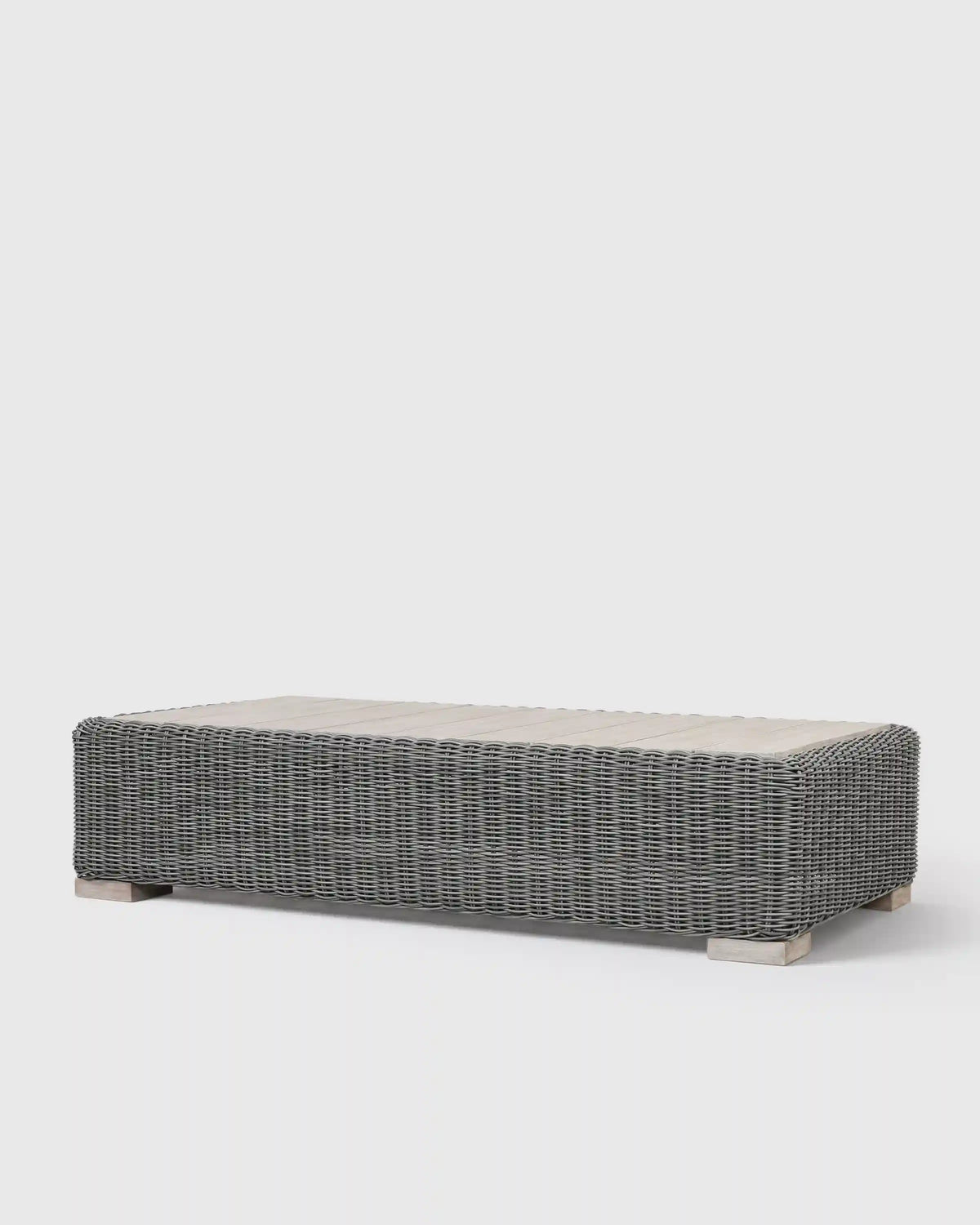 Classic All-Weather Wicker Outdoor Coffee Table