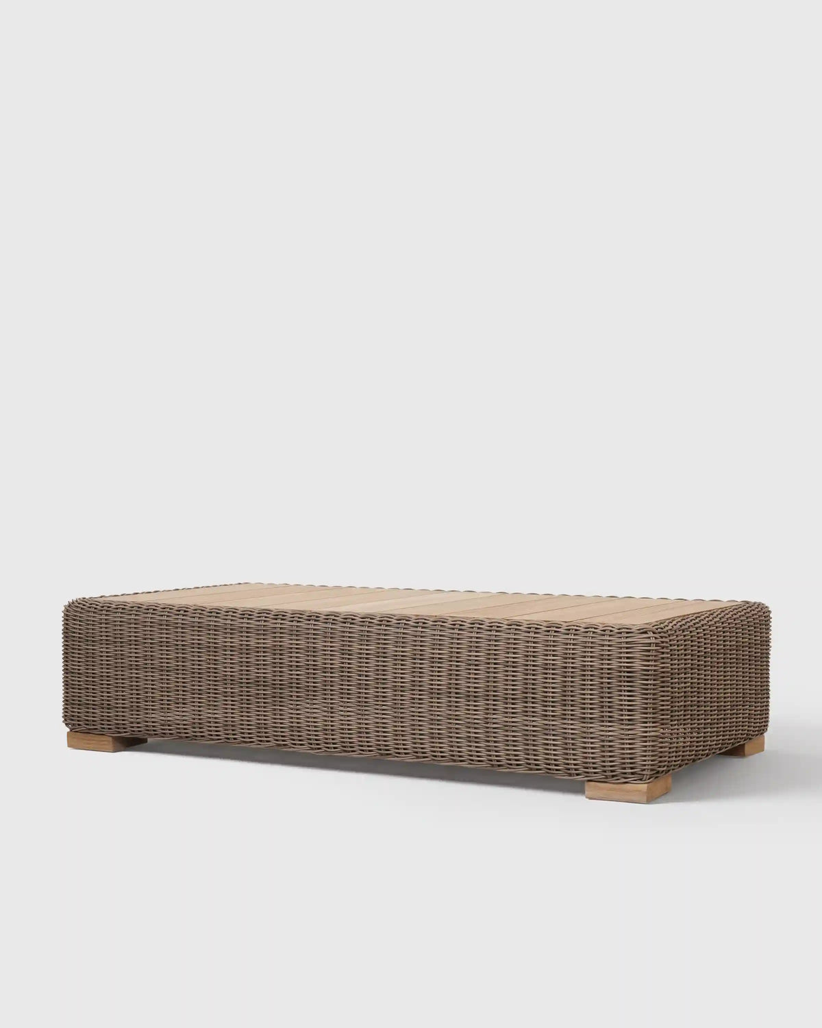 Classic All-Weather Wicker Outdoor Coffee Table