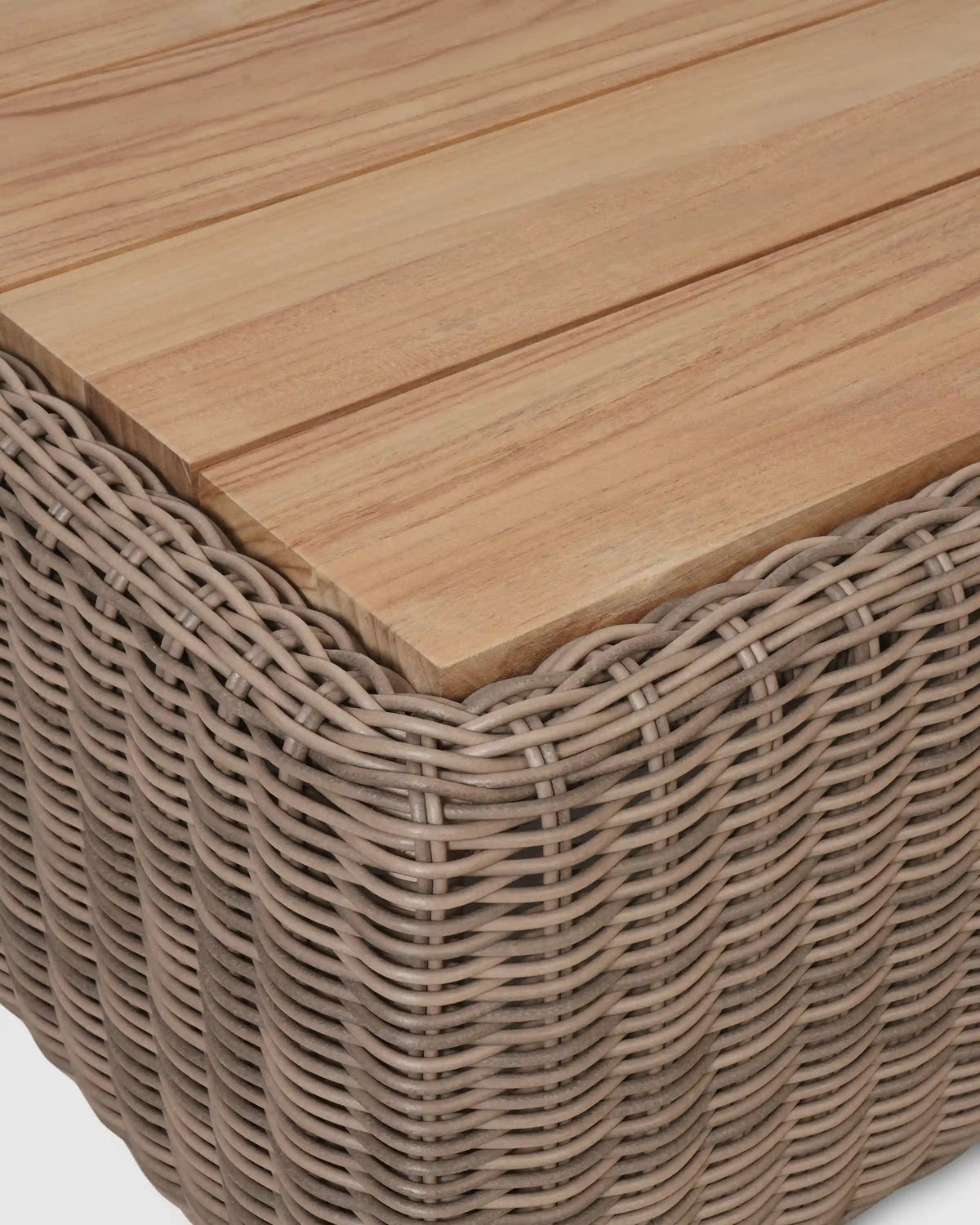 Classic All-Weather Wicker Outdoor Coffee Table