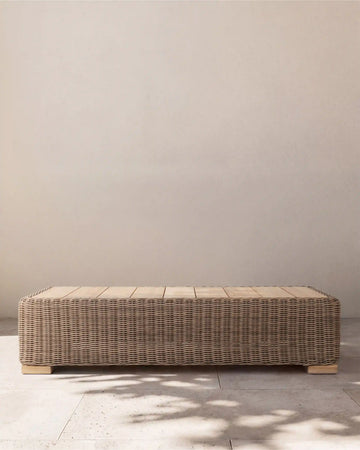 Classic All-Weather Wicker Outdoor Coffee Table