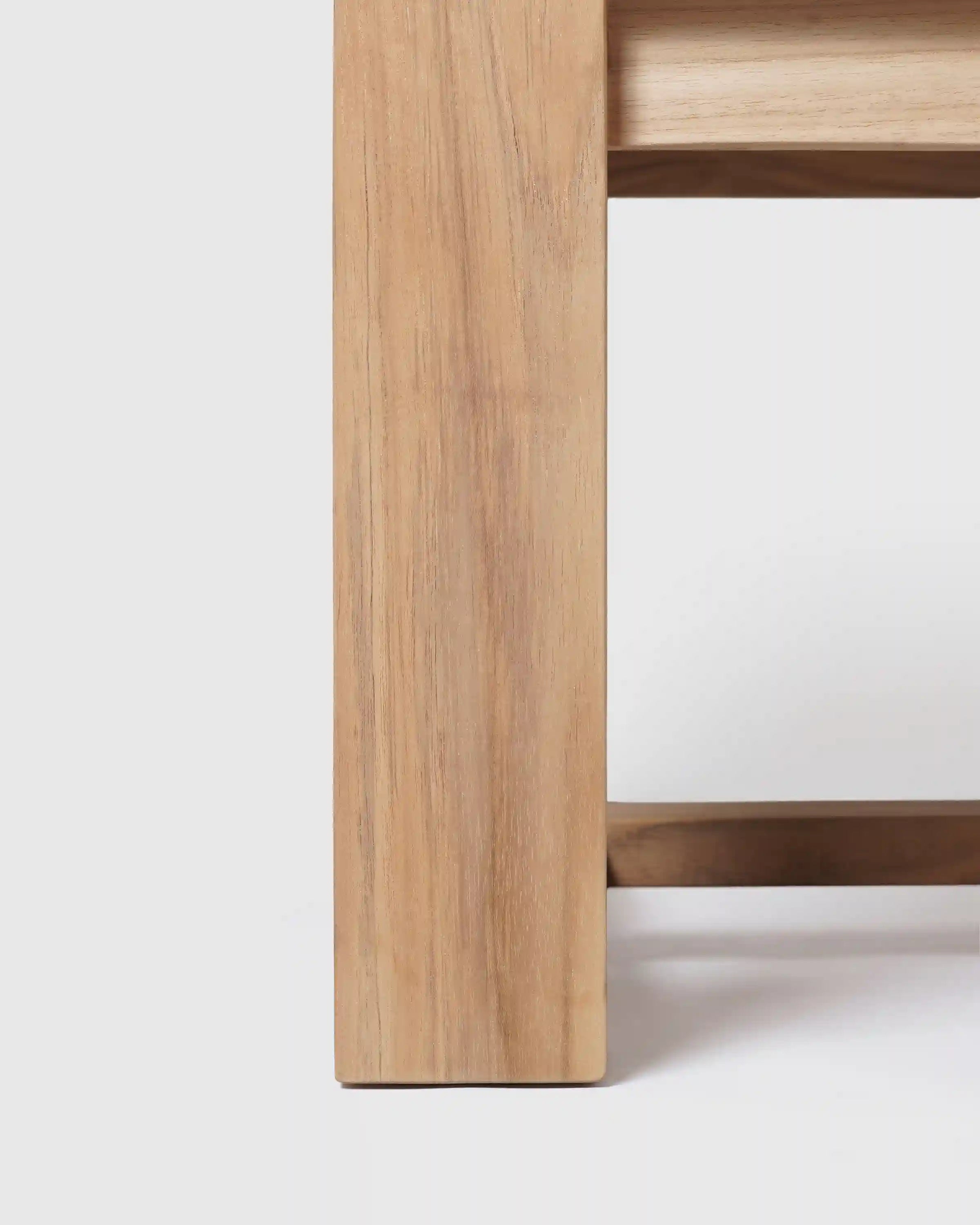 Linear Solid Teak Outdoor Coffee Table