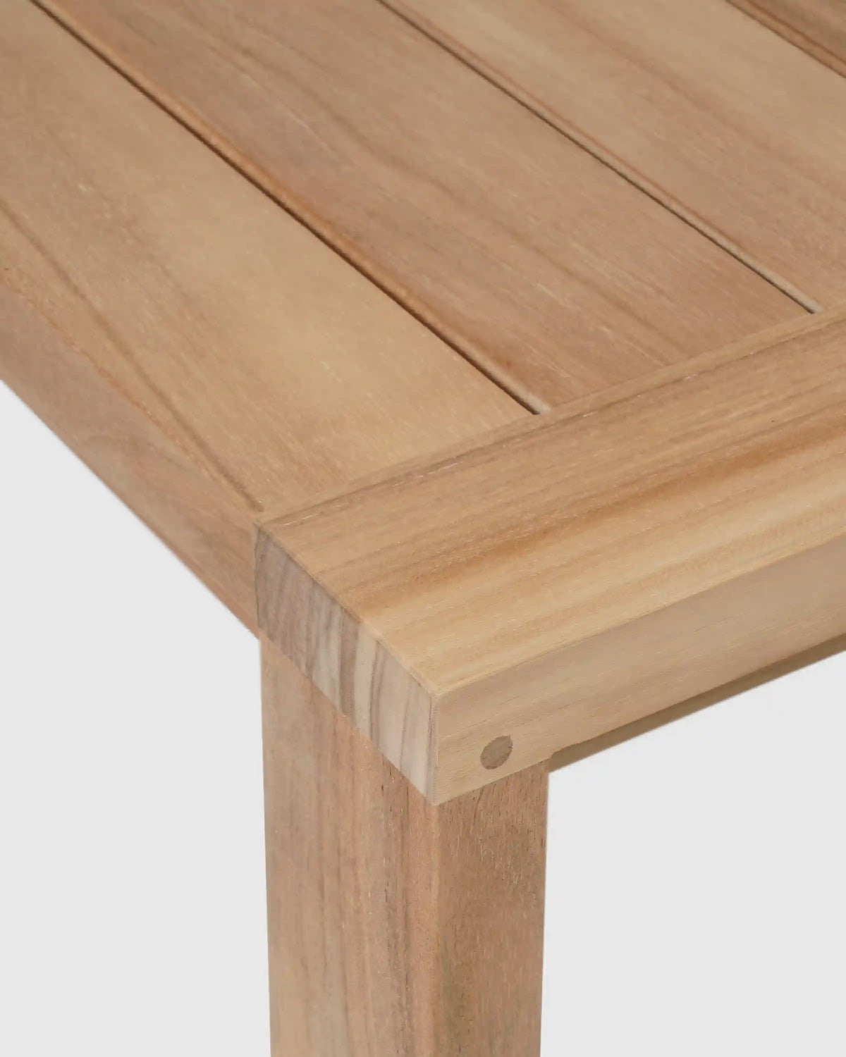 Linear Solid Teak Outdoor Coffee Table