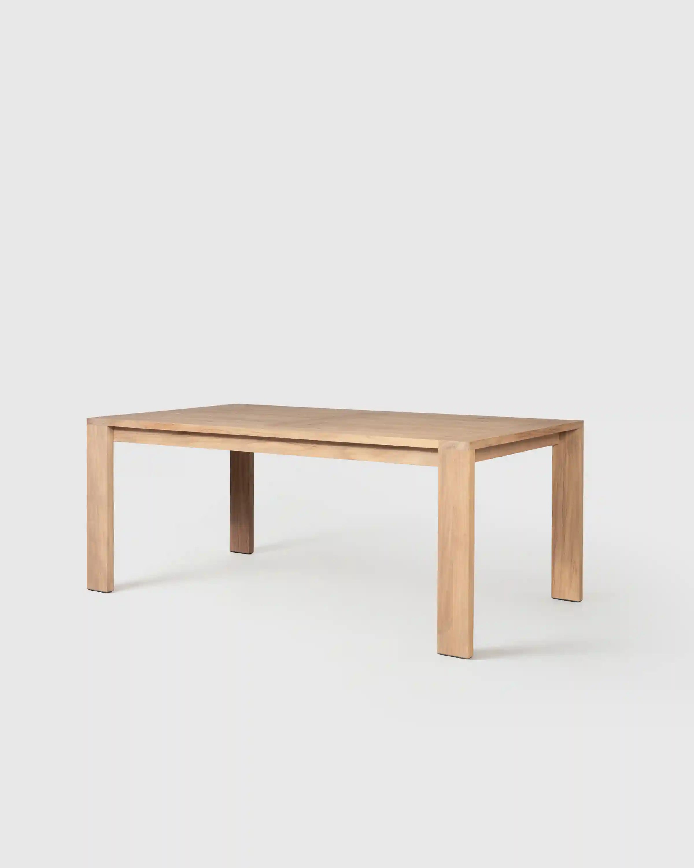 Linear Solid Teak Outdoor Dining Table