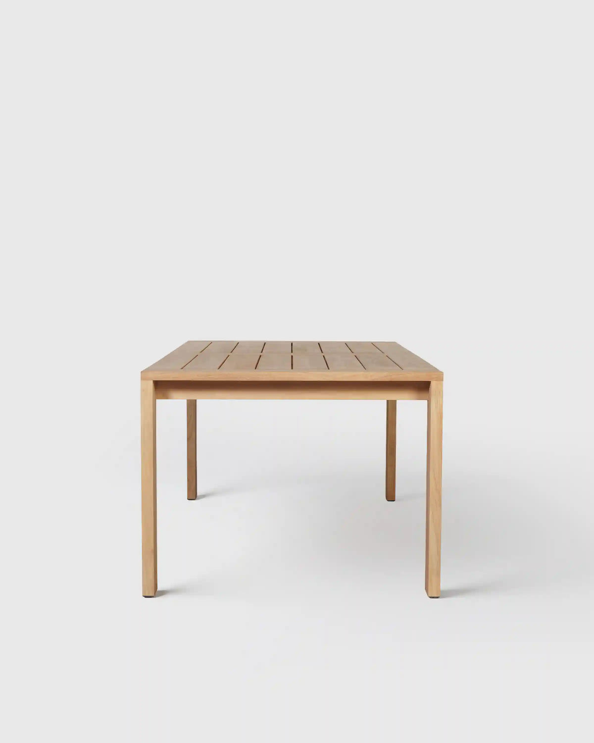 Linear Solid Teak Outdoor Dining Table