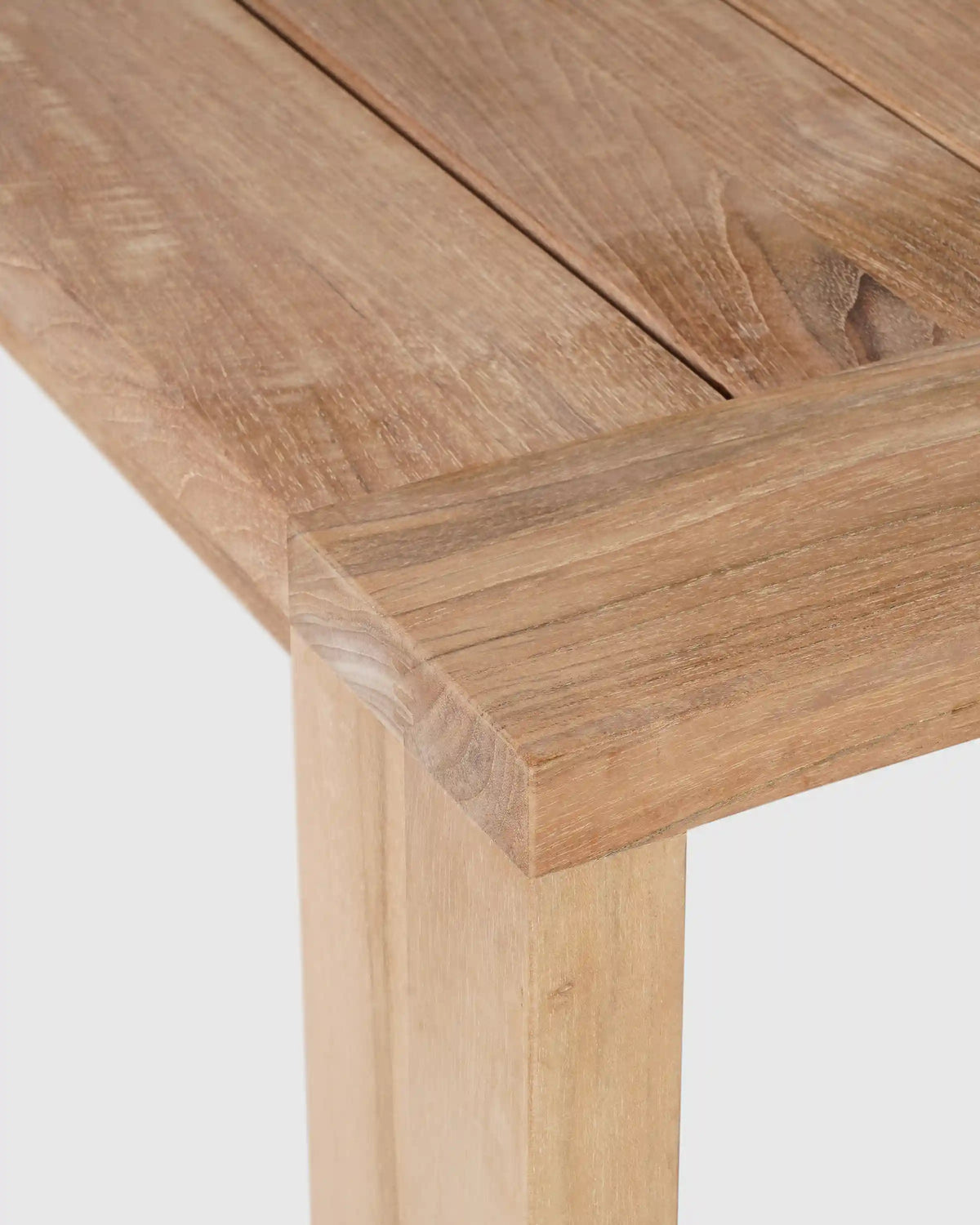 Linear Solid Teak Outdoor Dining Table