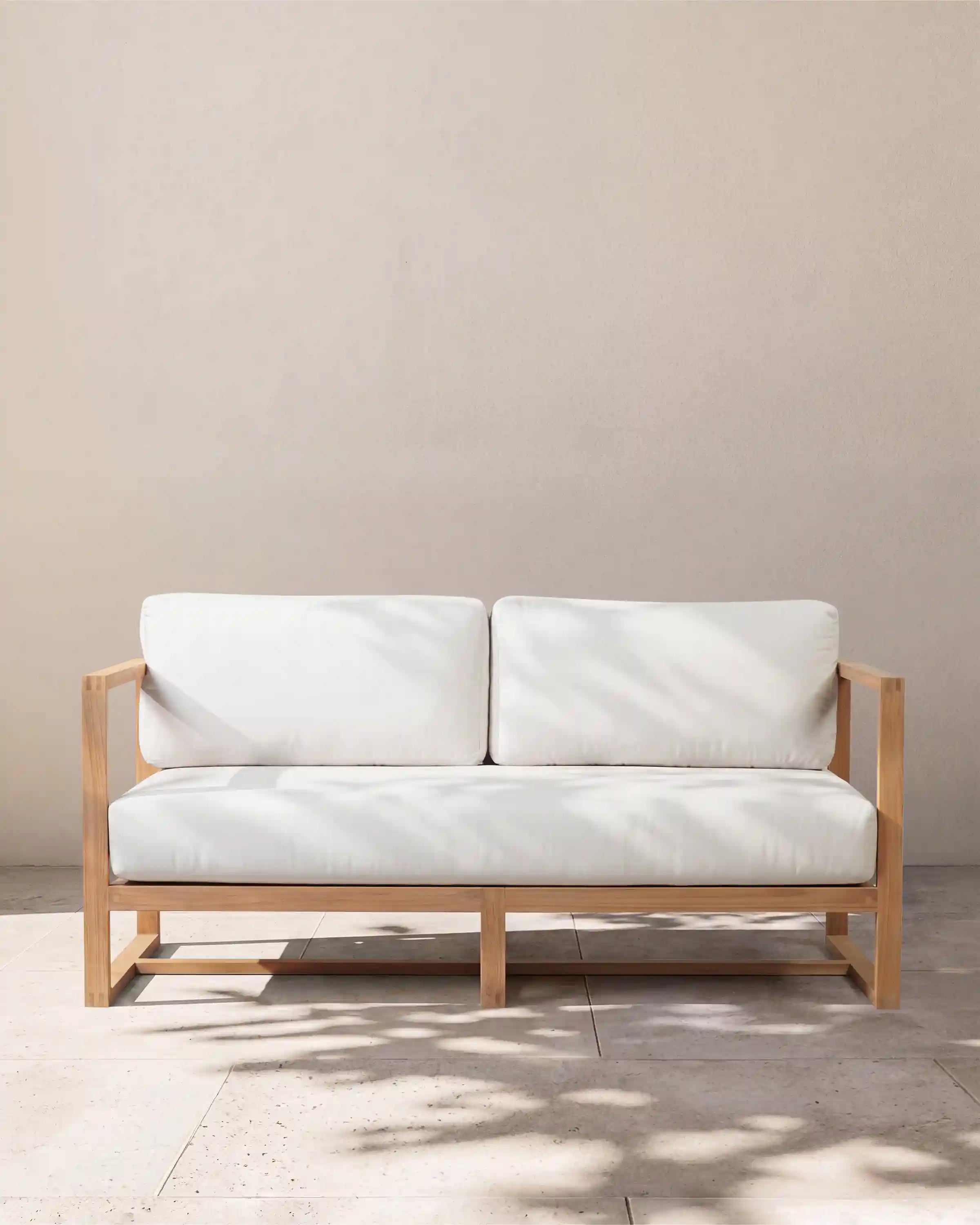 Linear Solid Teak Outdoor Sofa