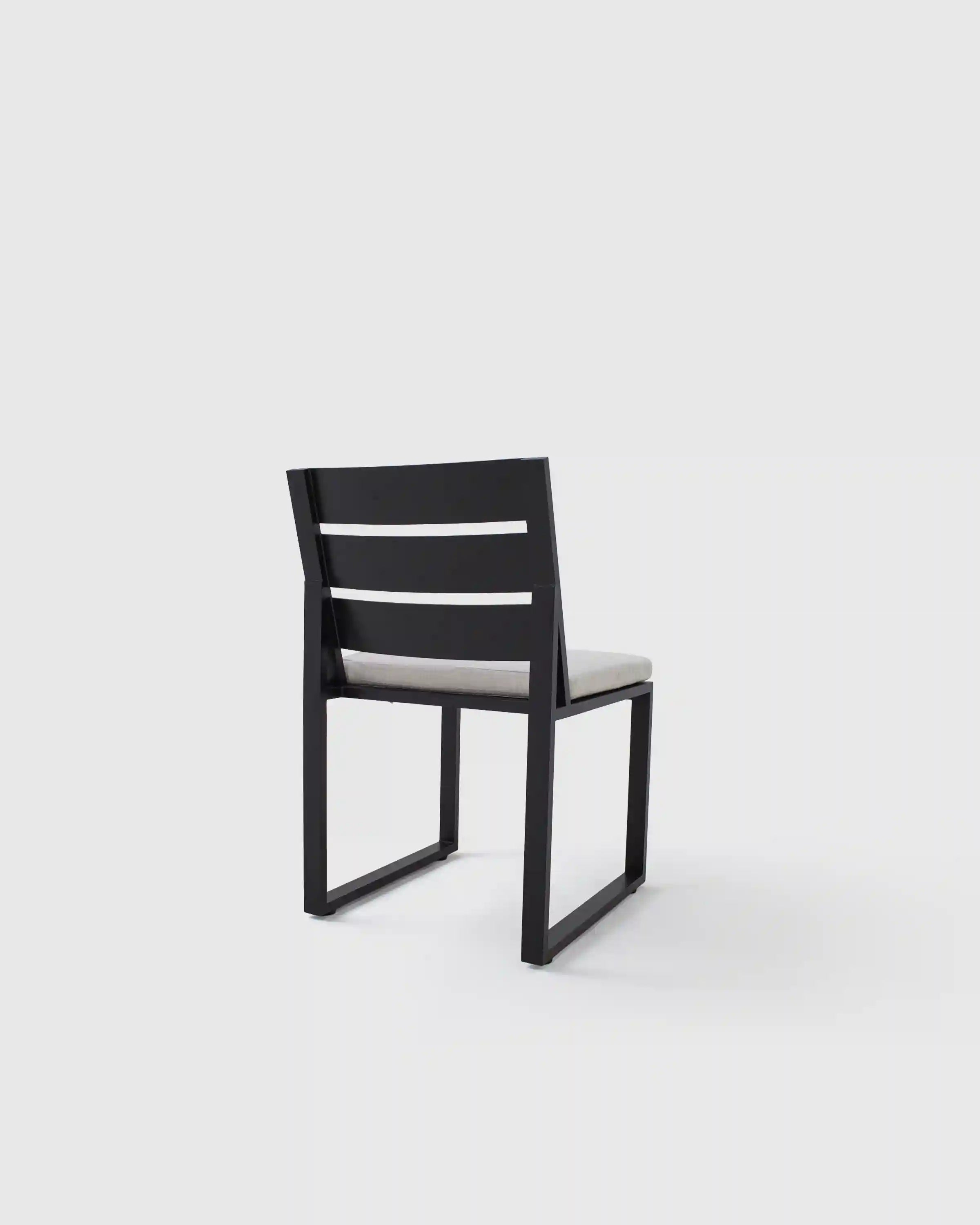Linear Aluminum Outdoor Dining Side Chair (Set of 2)